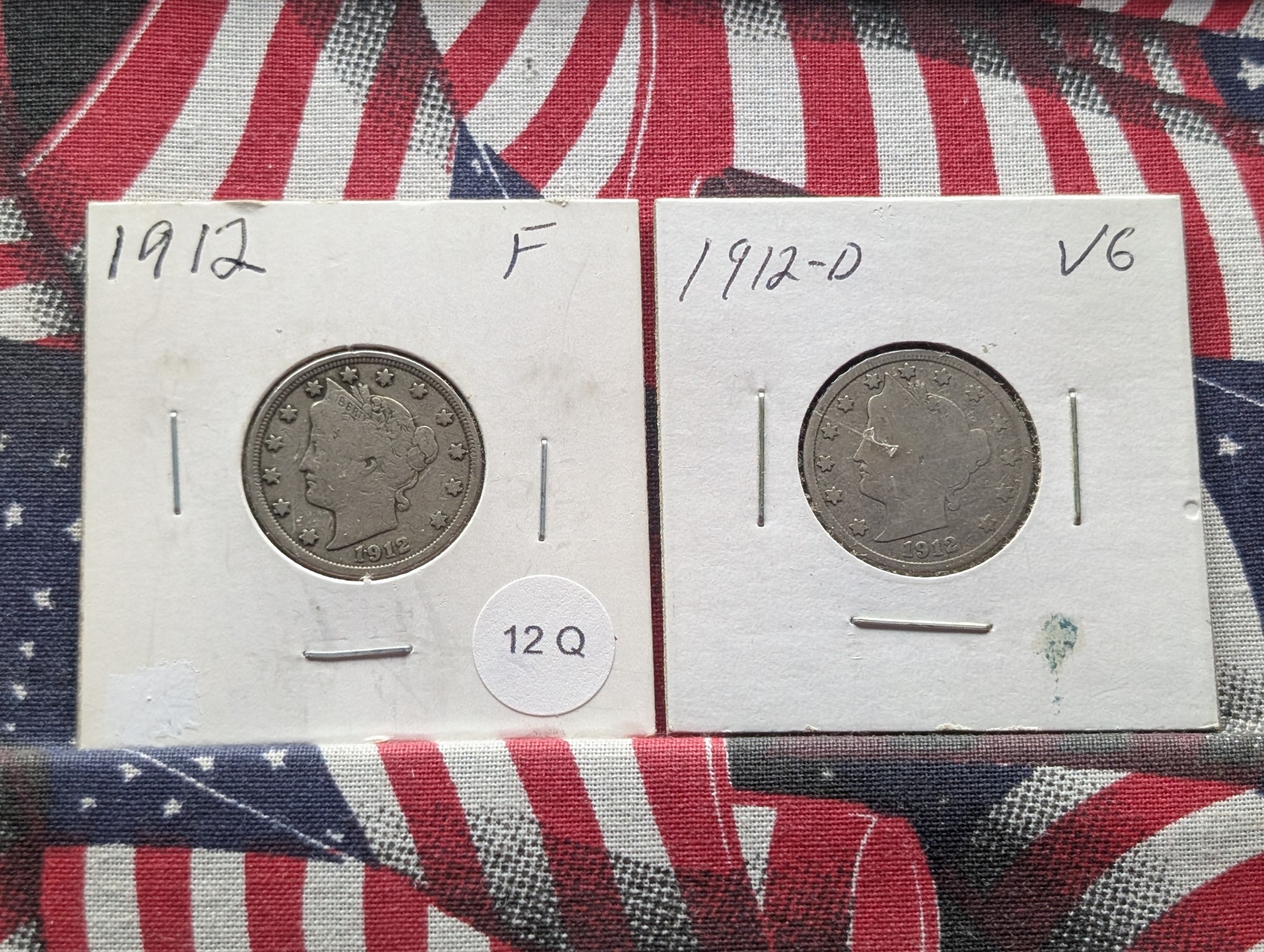 1912 & 1912-D Liberty Head V Nickels