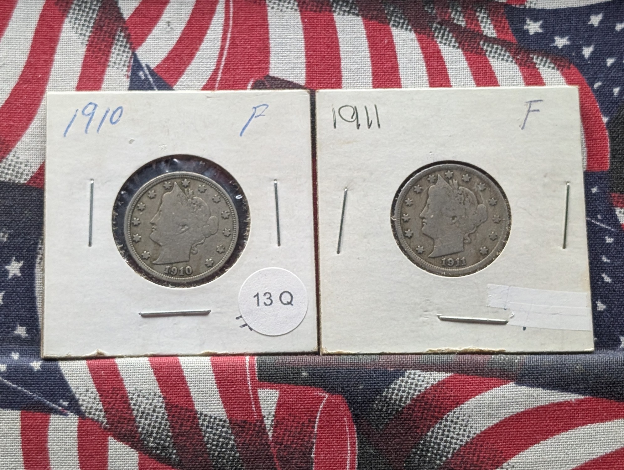 1910 & 1911 Liberty Head V Nickels