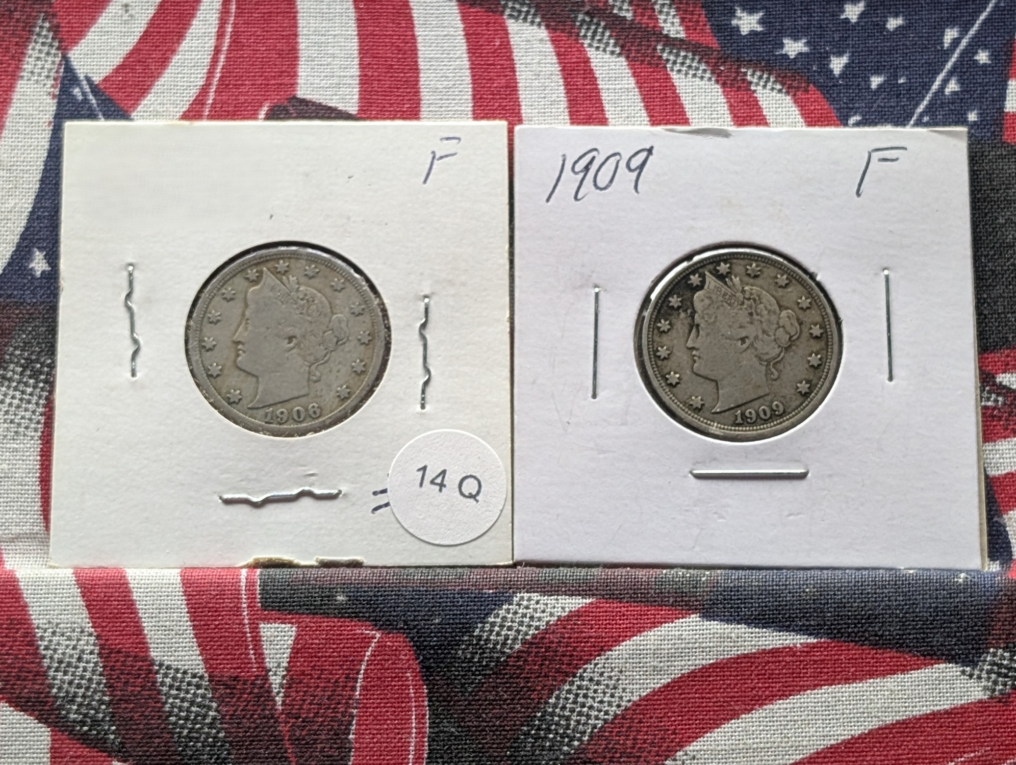 1906 & 1909 Liberty Head V Nickels