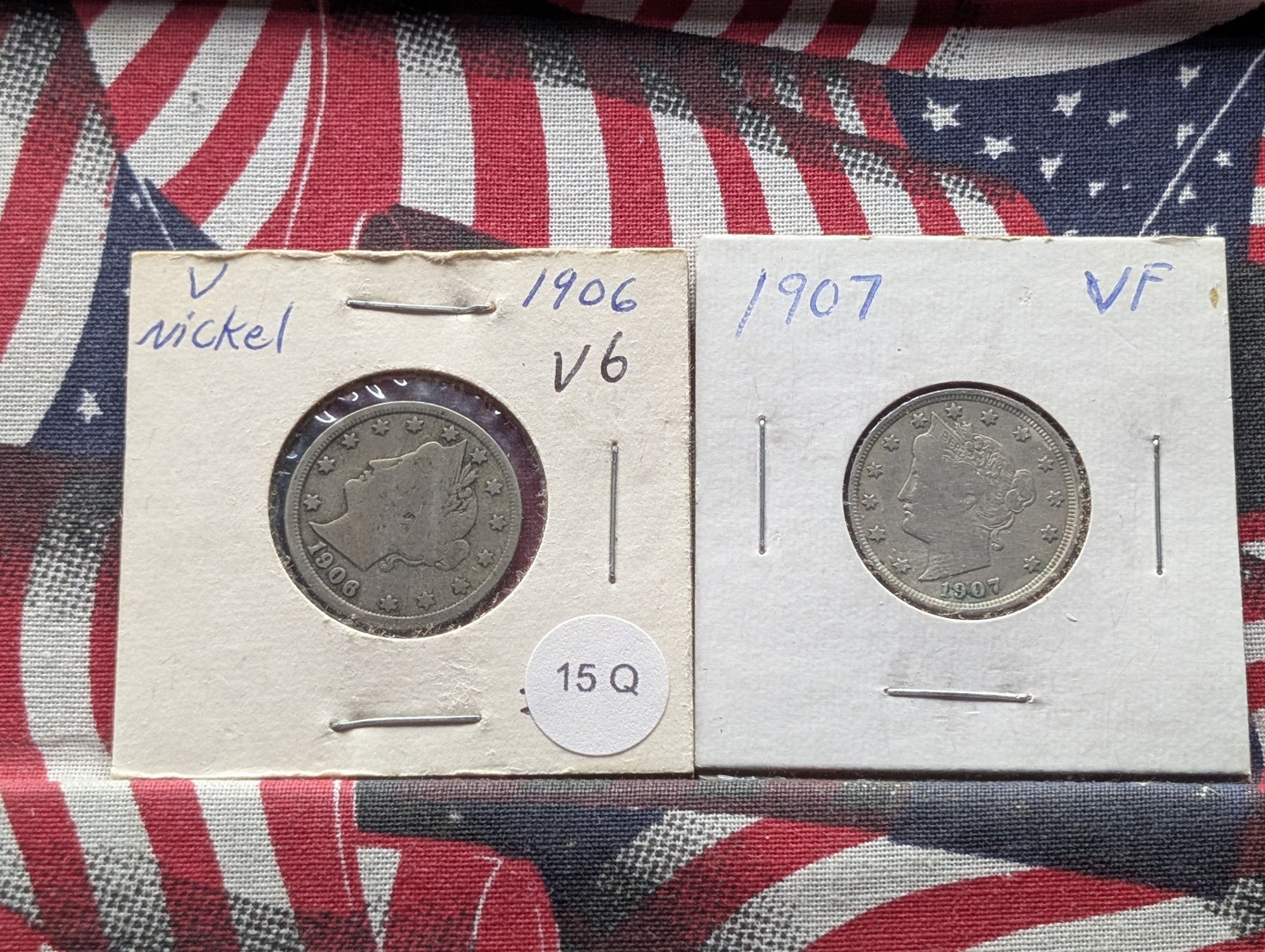 1906 & 1907 Liberty Head V Nickels