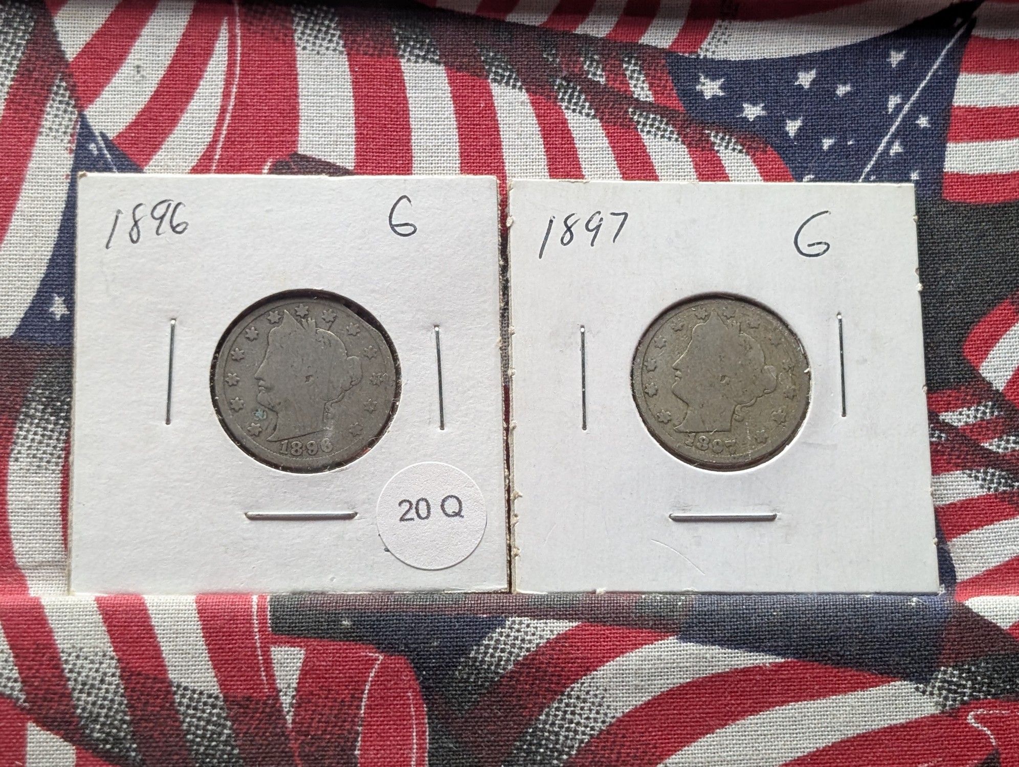 1896 & 1897 Liberty Head V Nickels