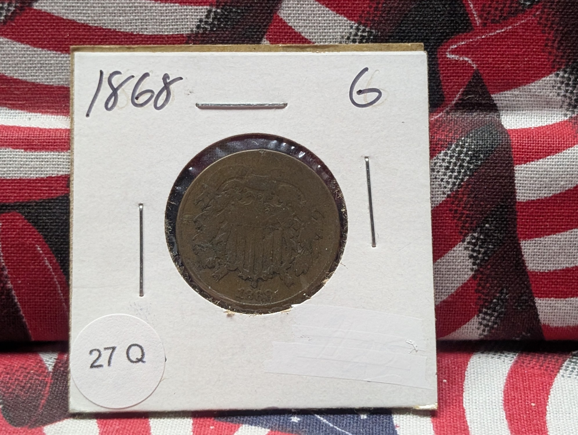 1868 Two Cent Piece