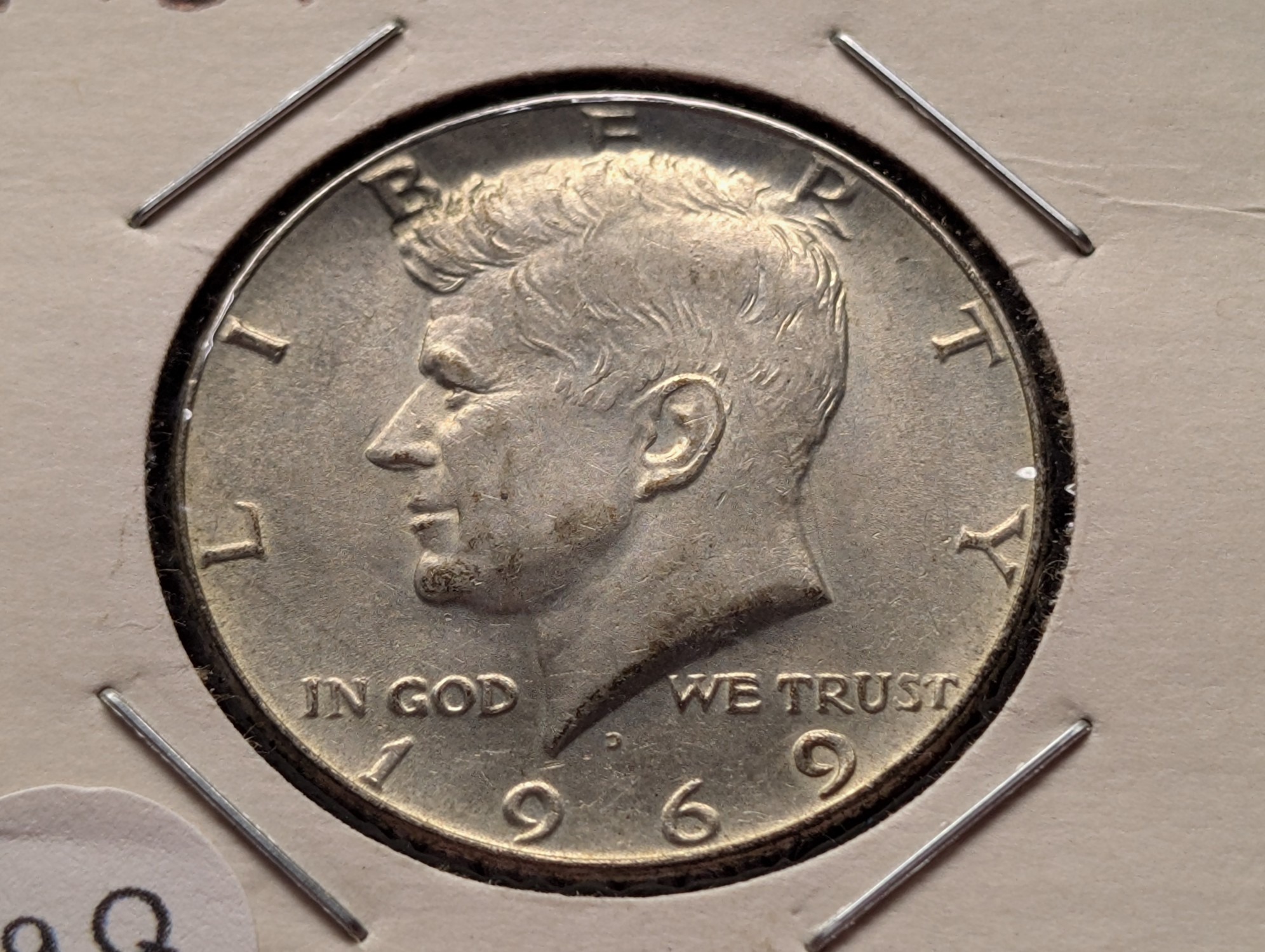 1969-D Kennedy Half Dollar, 40% Silver