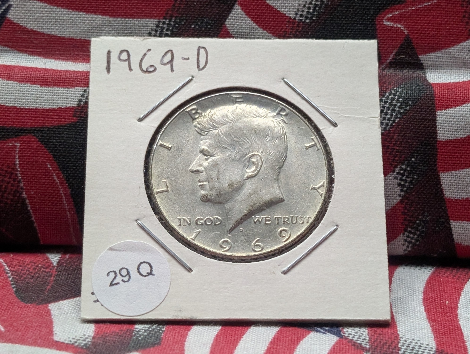 1969-D Kennedy Half Dollar, 40% Silver