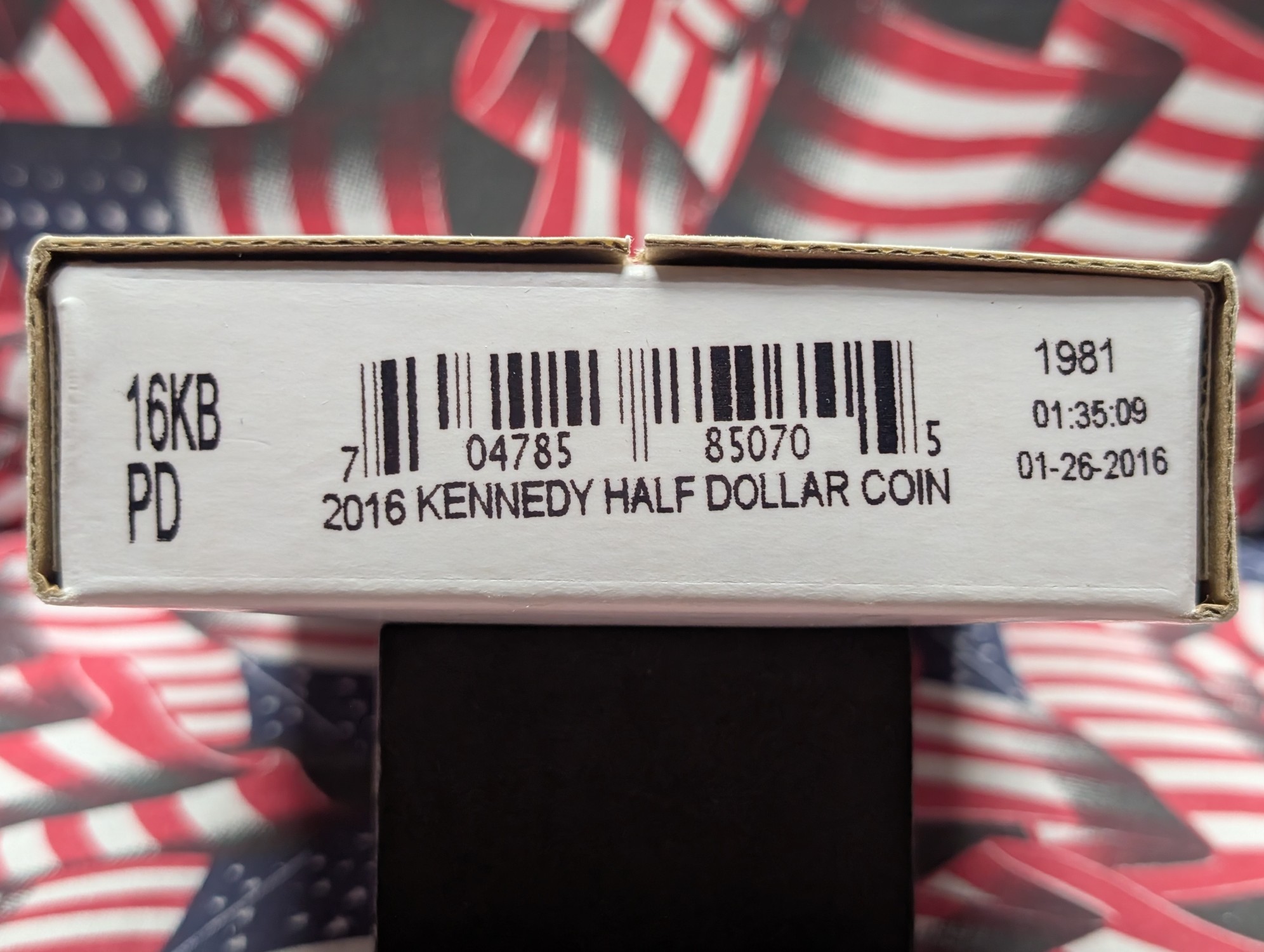 Unopened 2016-P&D Kennedy Half Dollar Coin Rolls, 40 Coins