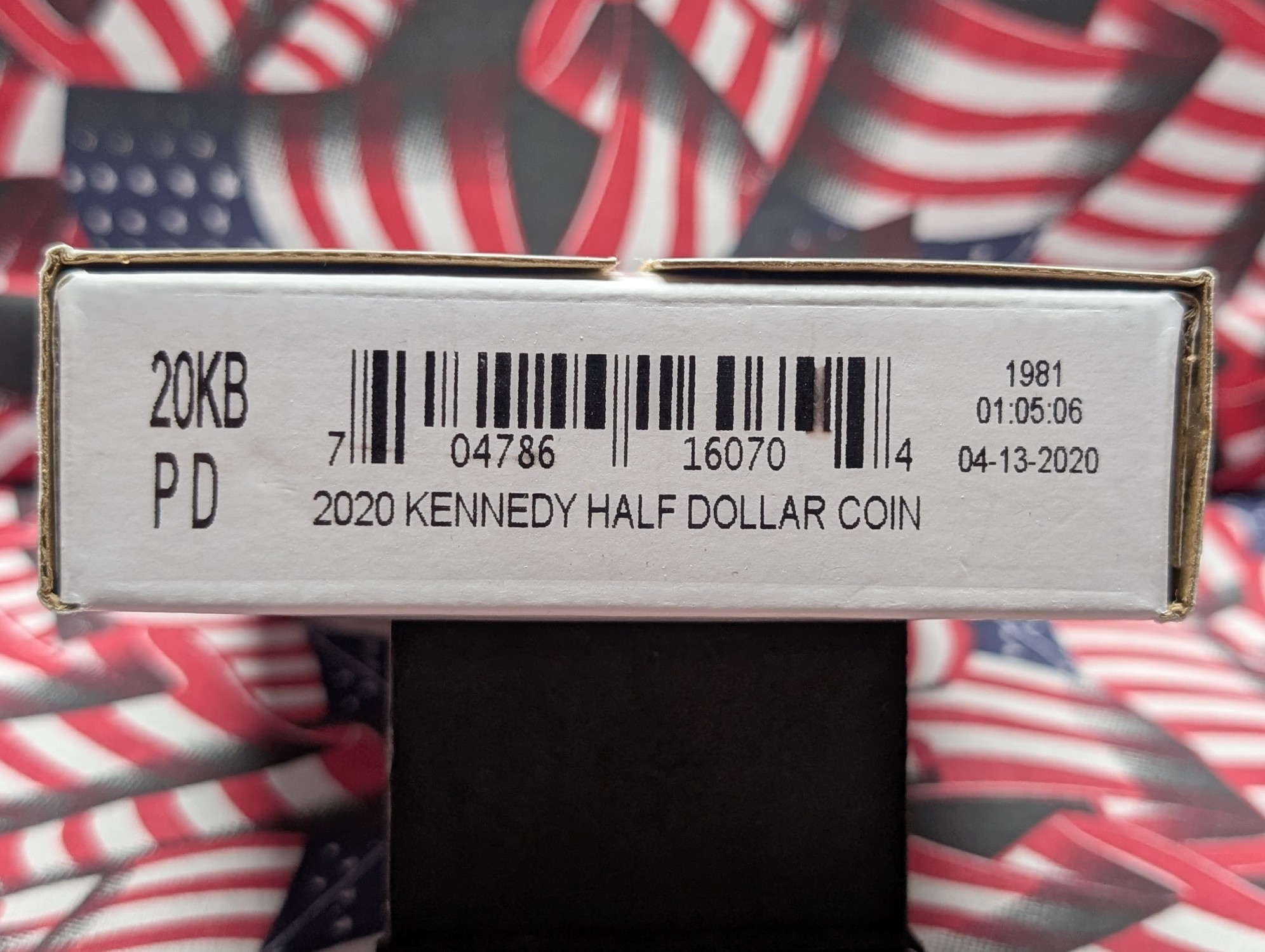 Unopened 2020-P&D Kennedy Half Dollar Coin Rolls, 40 Coins
