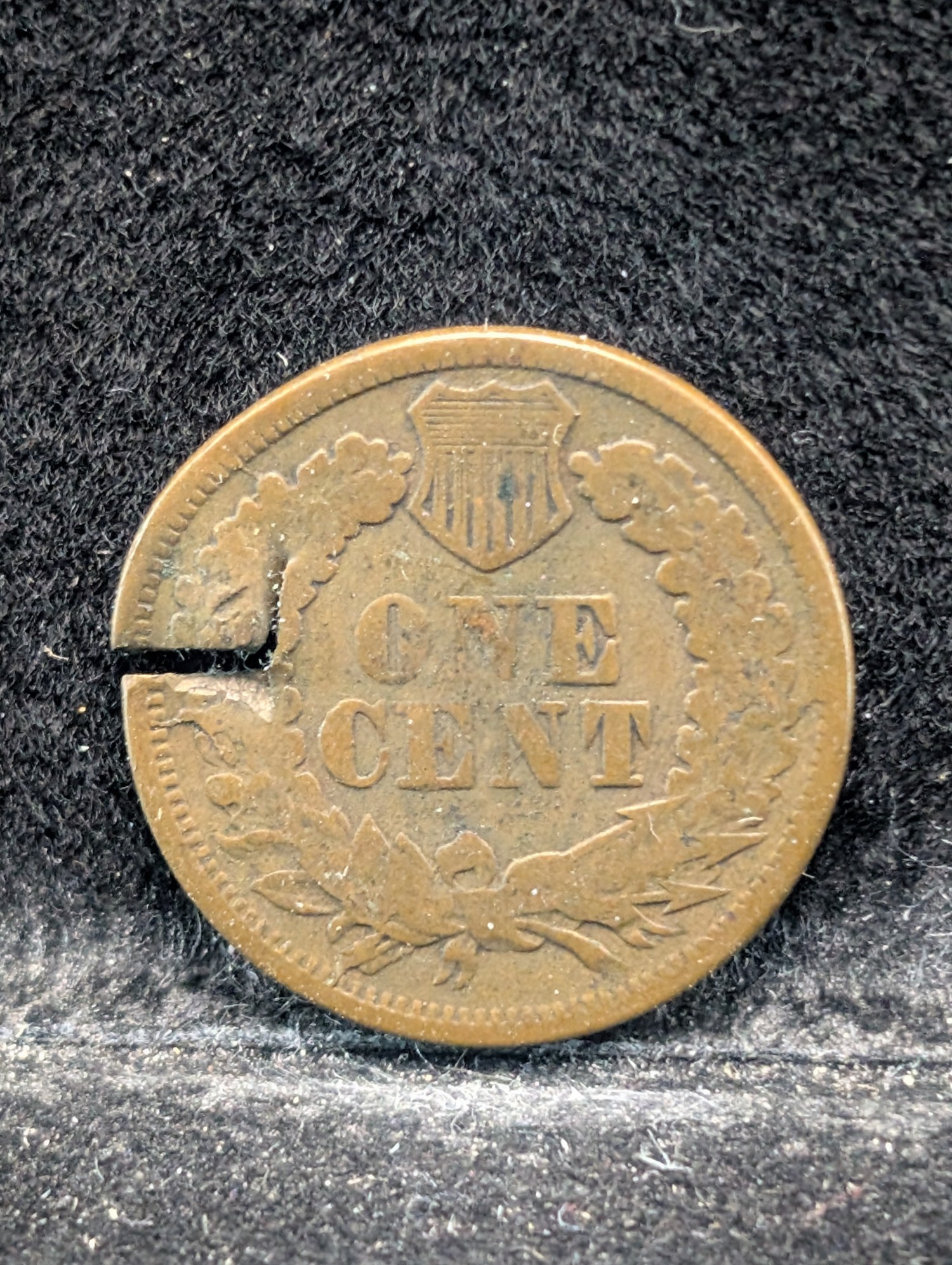 1866 Indian Head Cent (Damaged)