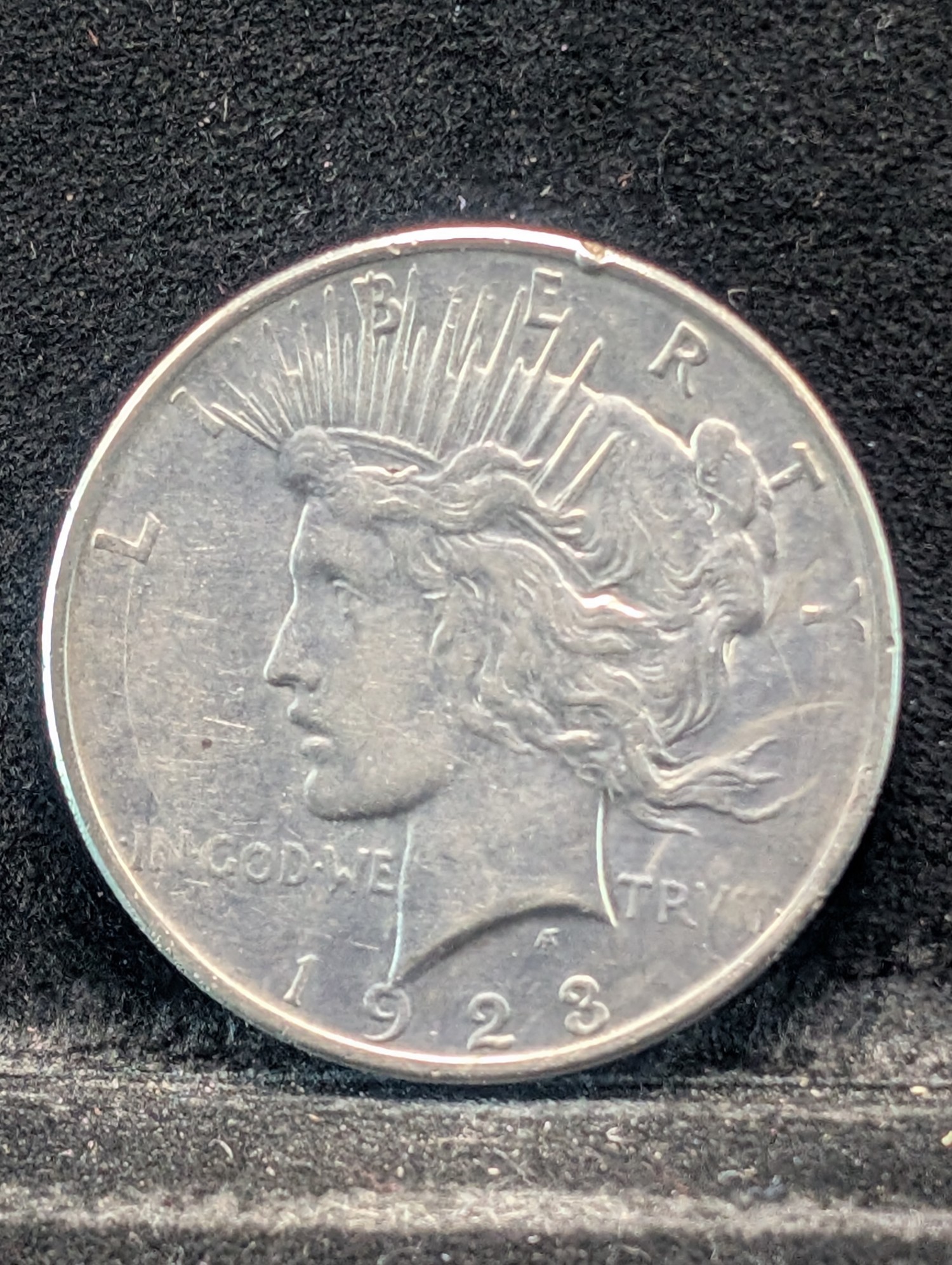 1923 Peace 90% Silver Dollar
