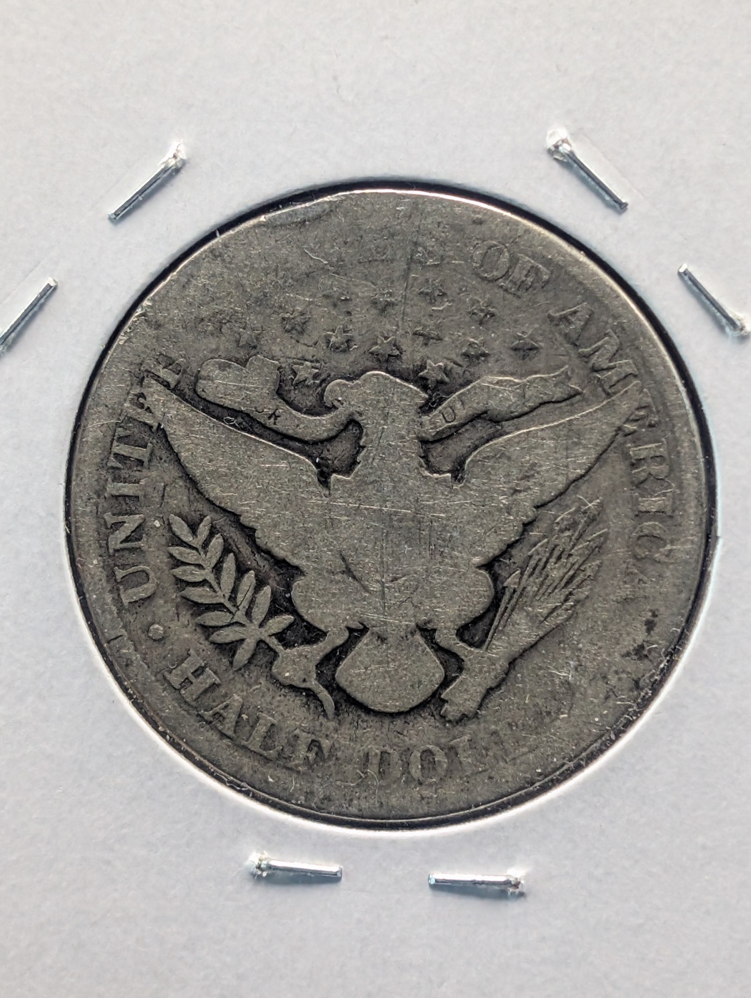 1902 Barber 90% Silver Half Dollar.