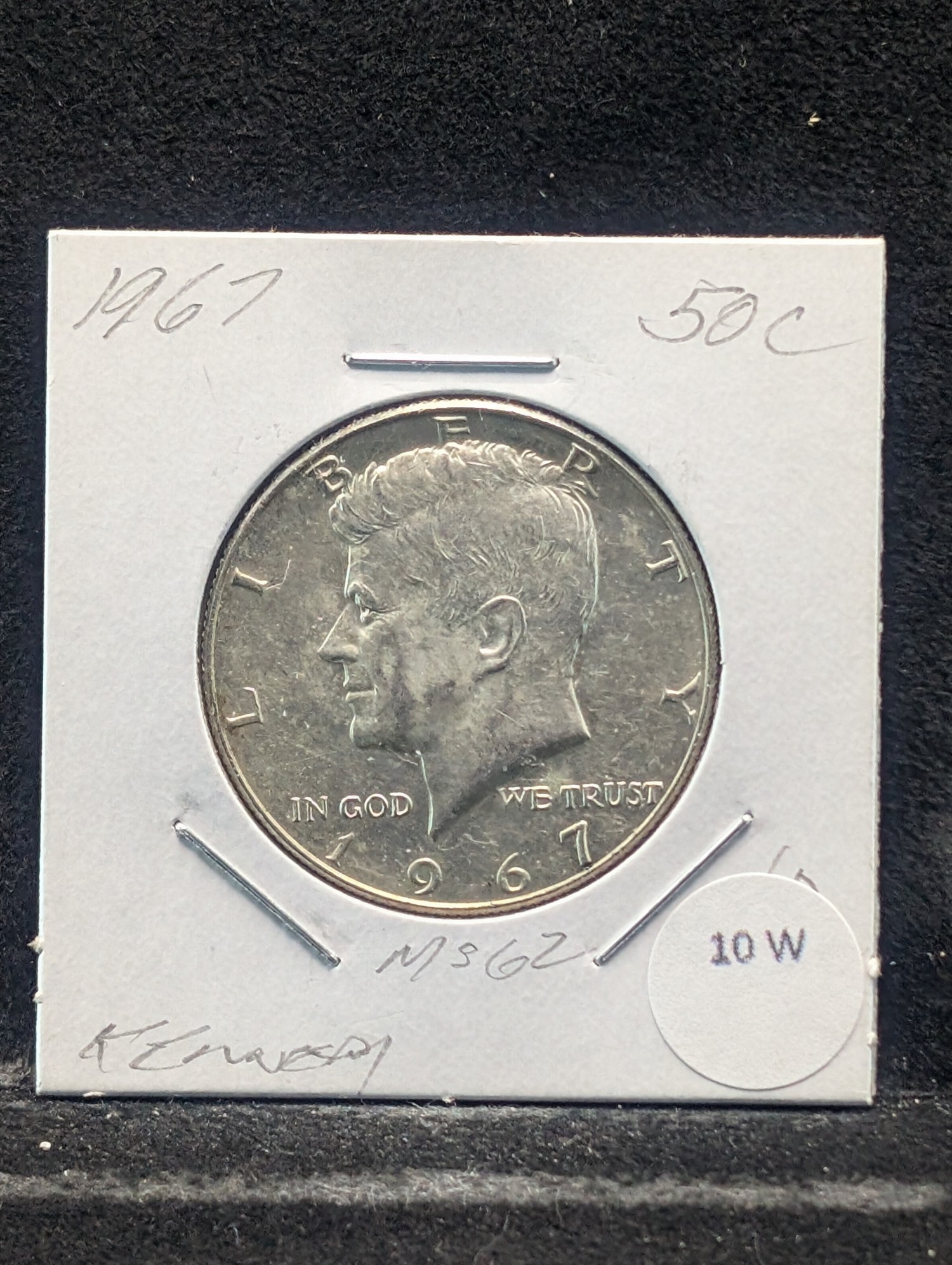 1967 Kennedy Half Dollar, 40% Silver
