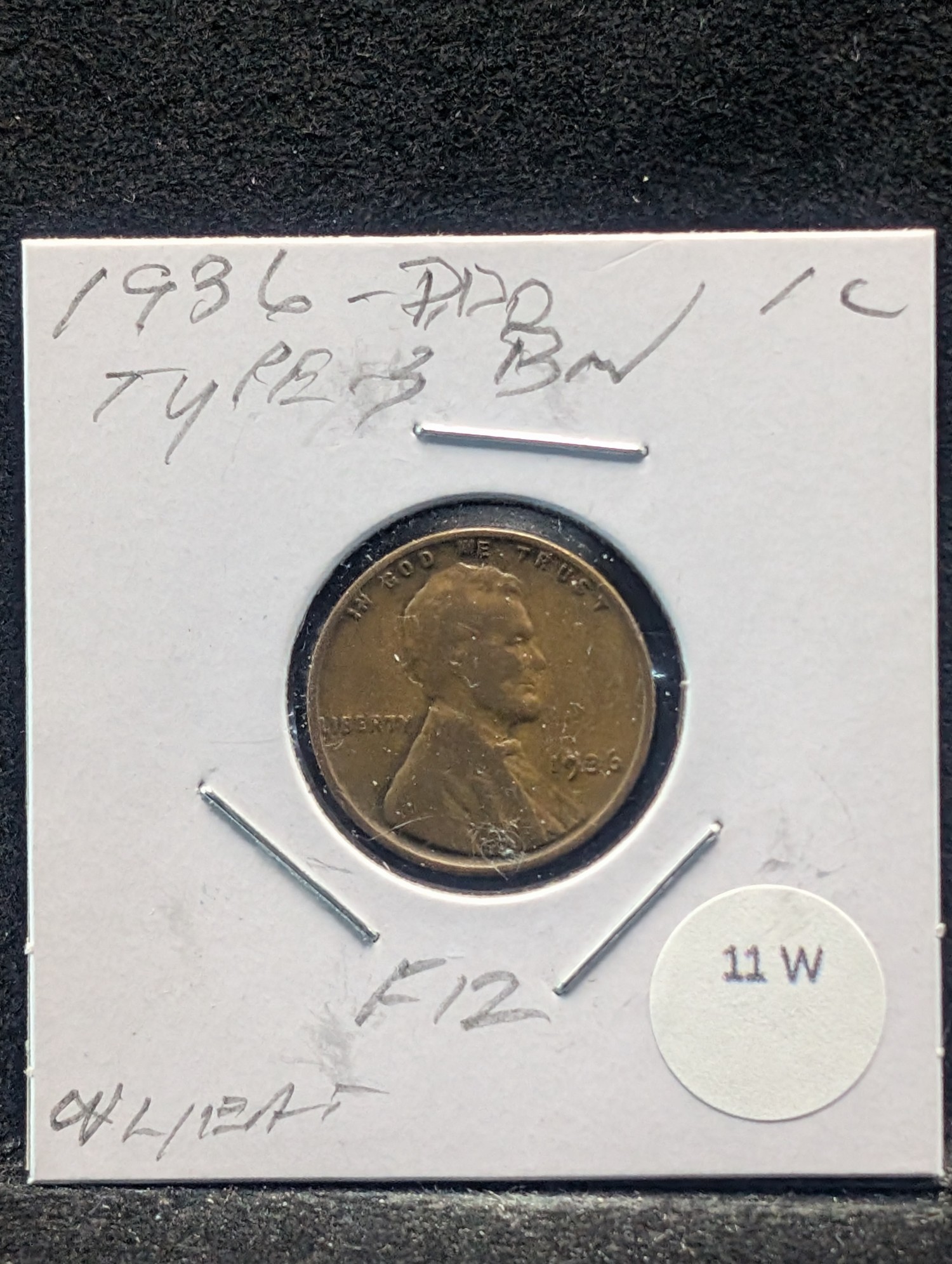 1936 DDO T-3 BN Wheat Cent