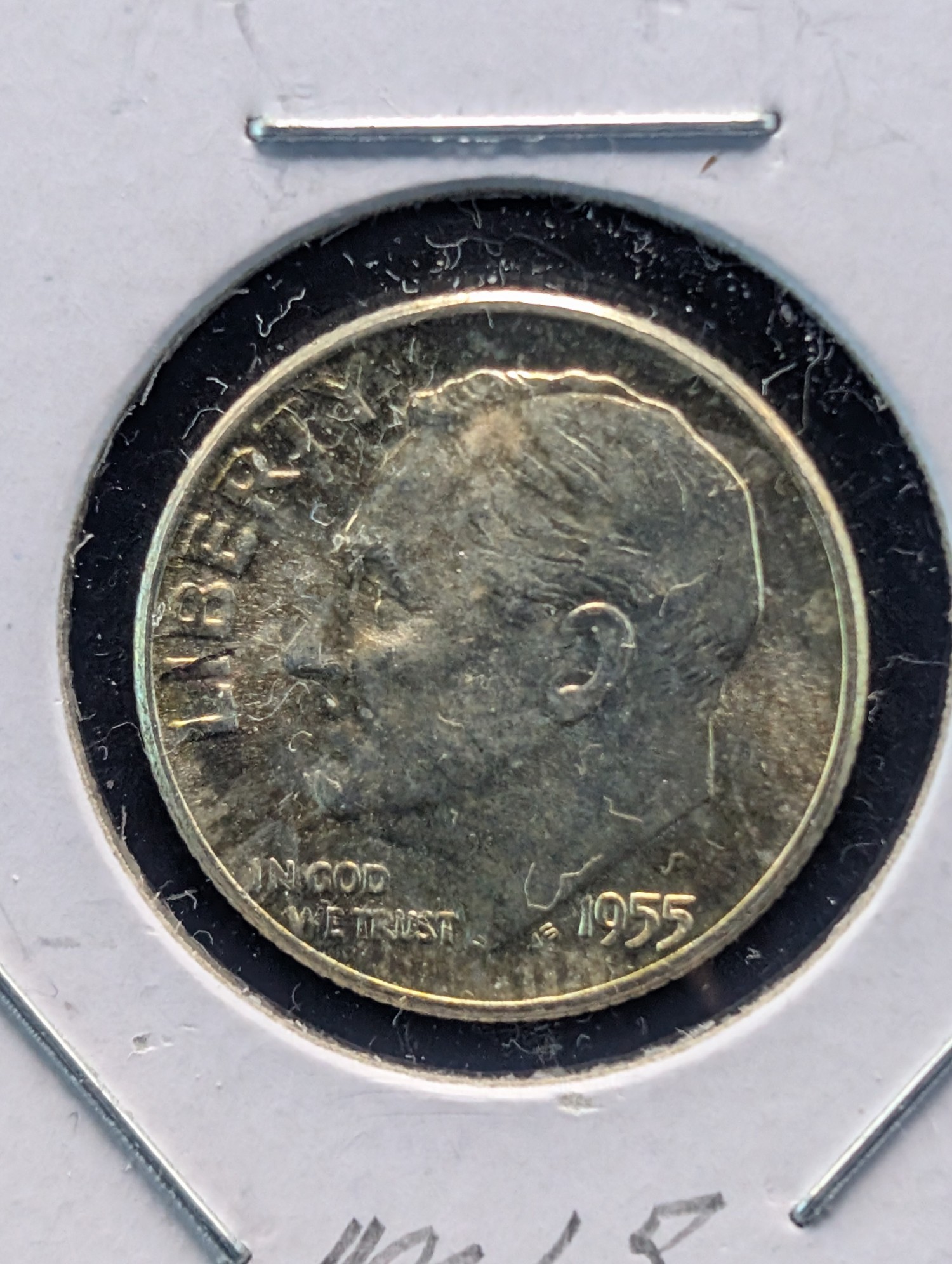 1955 Roosevelt 90% Silver Dime.