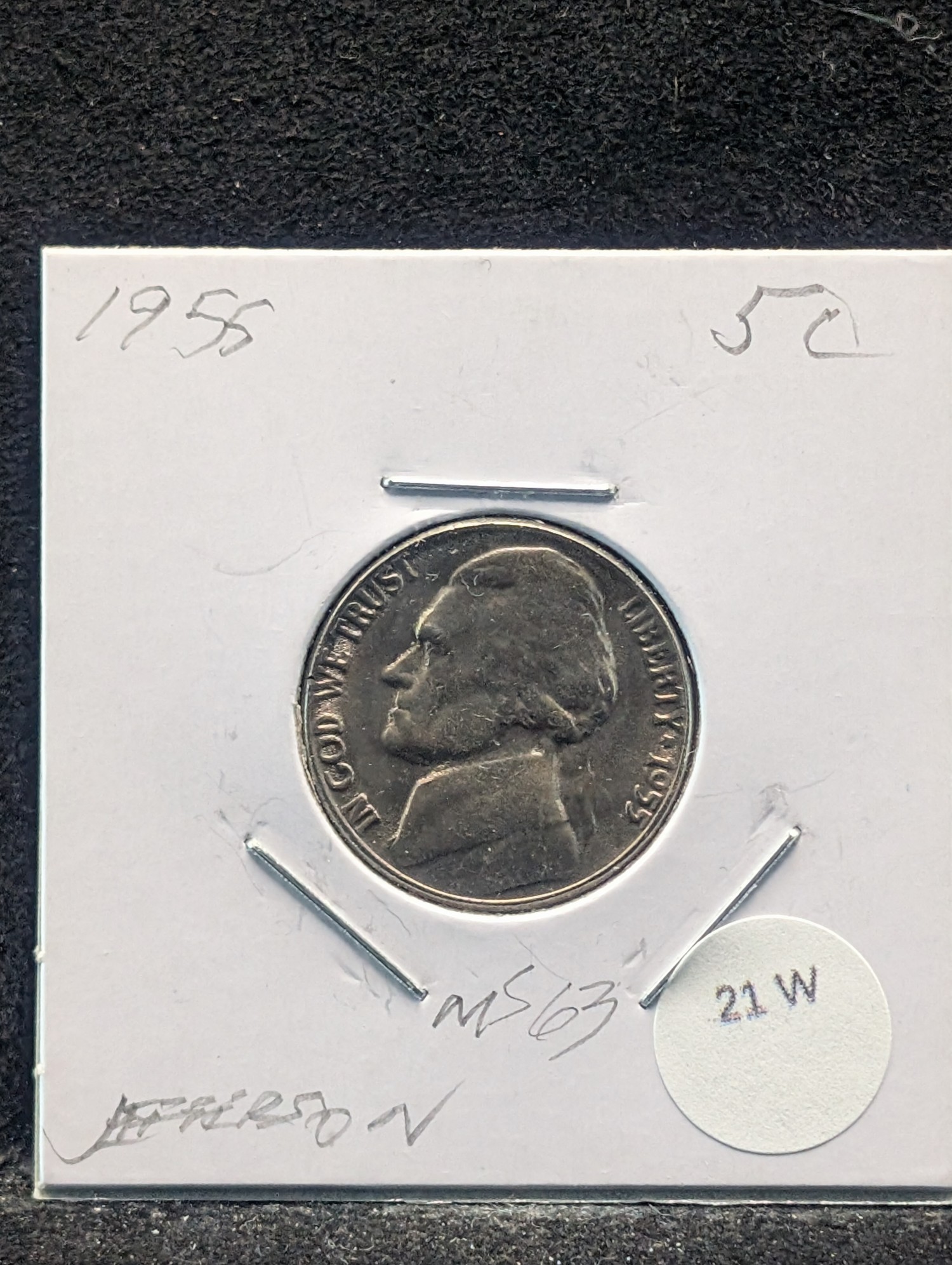 1955 Jefferson Nickel