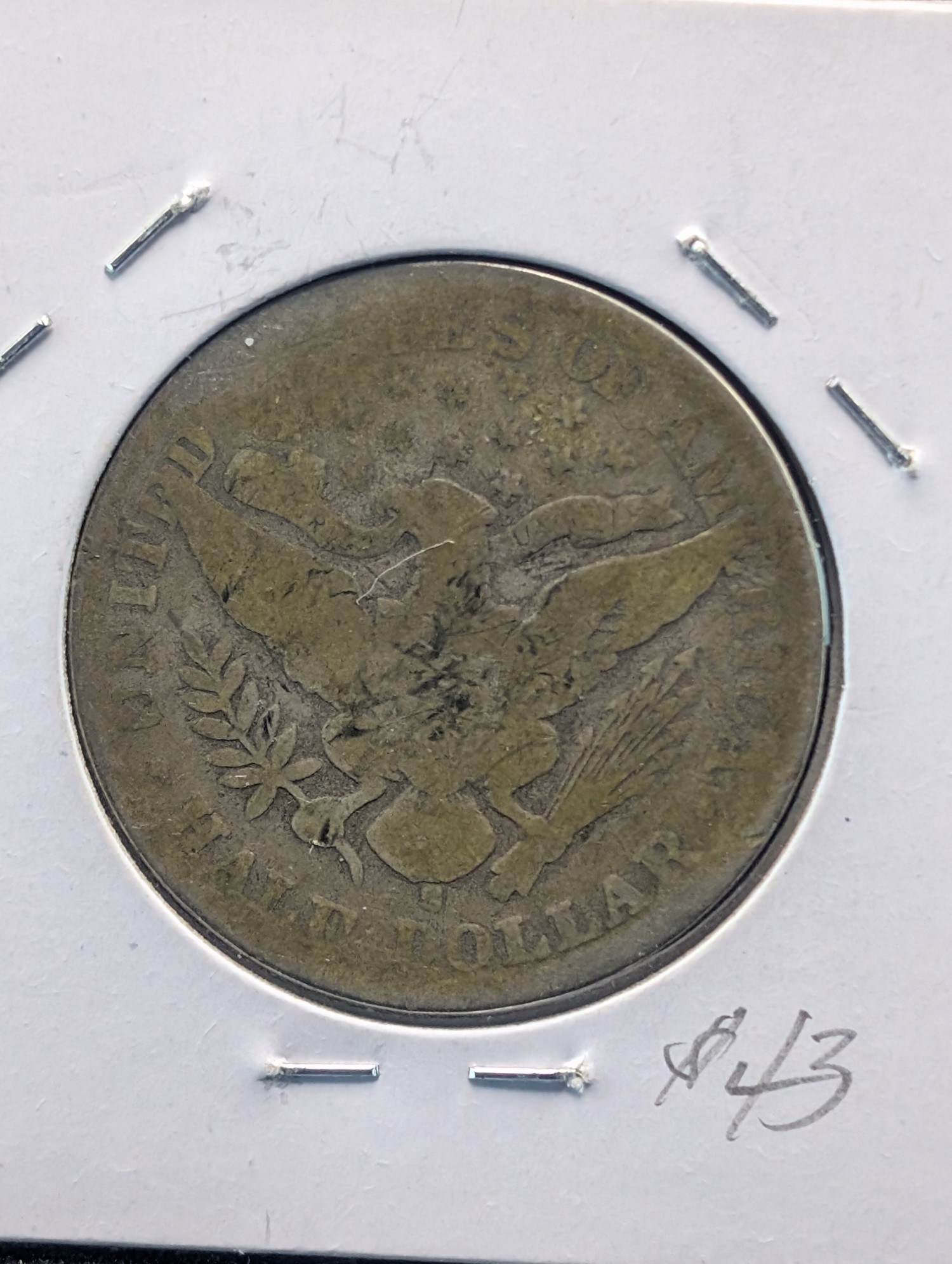 1901-S Barber 90% Silver Half Dollar