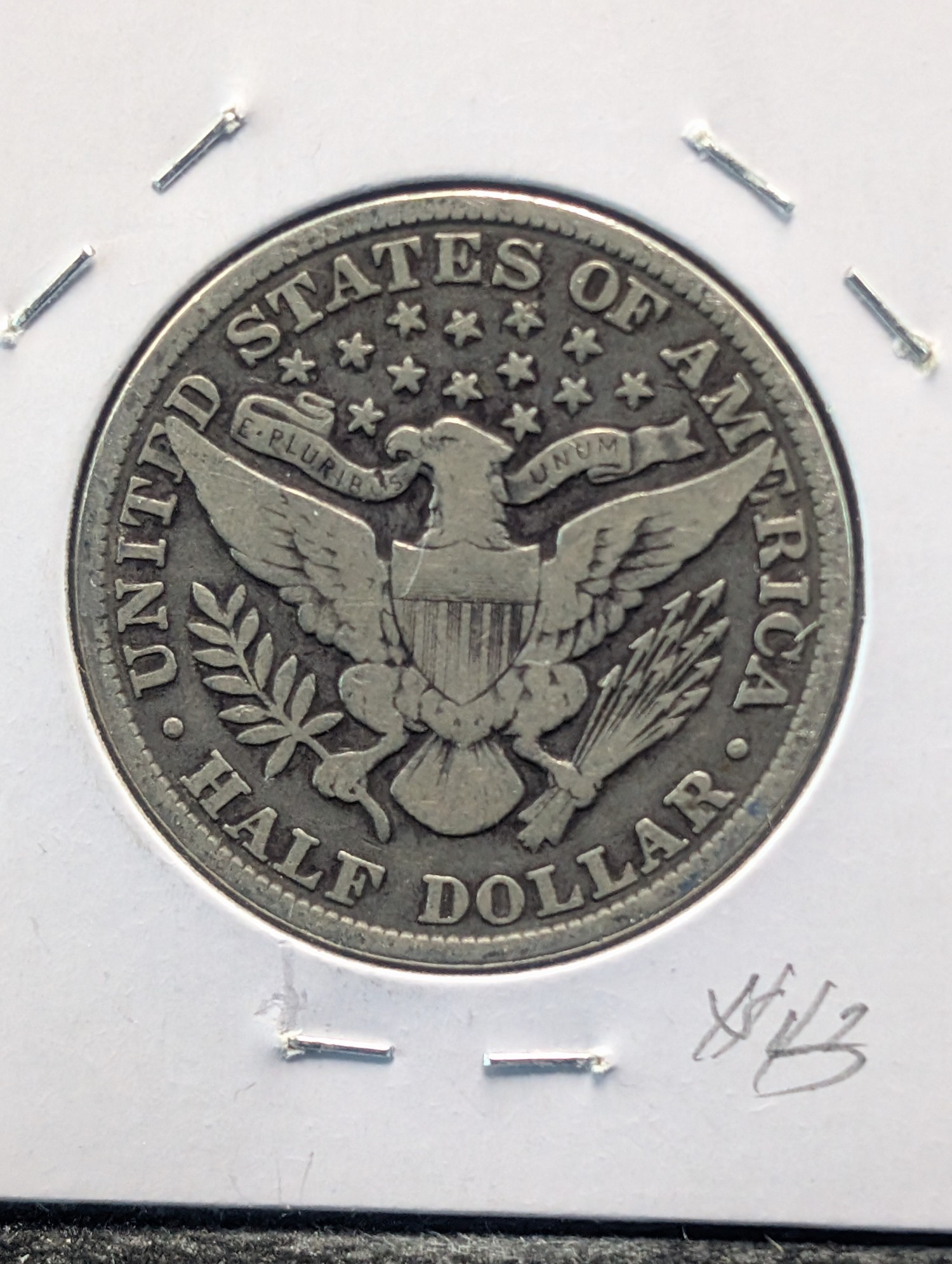 1902 Barber 90% Silver Half Dollar.