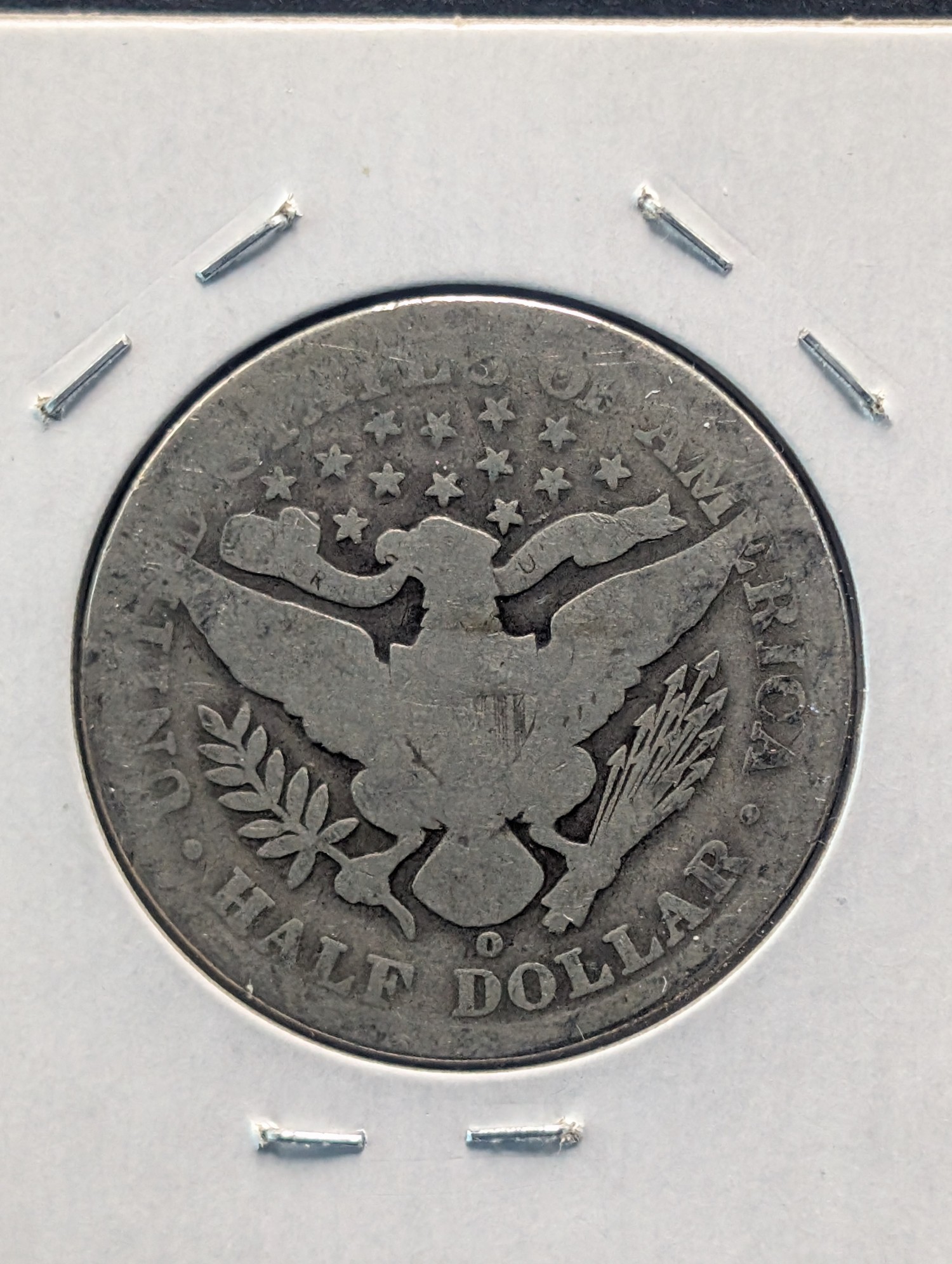 1906-O Barber 90% Silver Half Dollar.