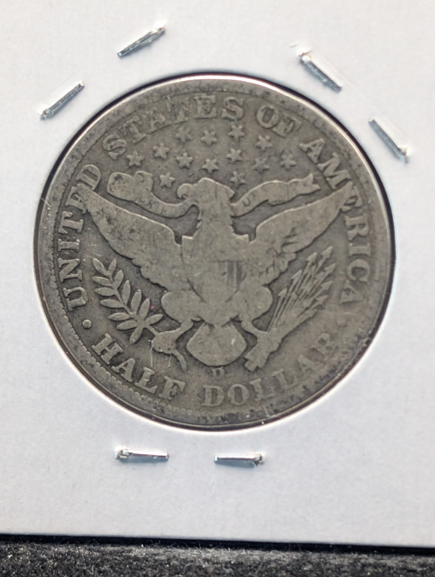 1908-D Barber 90% Silver Half Dollar