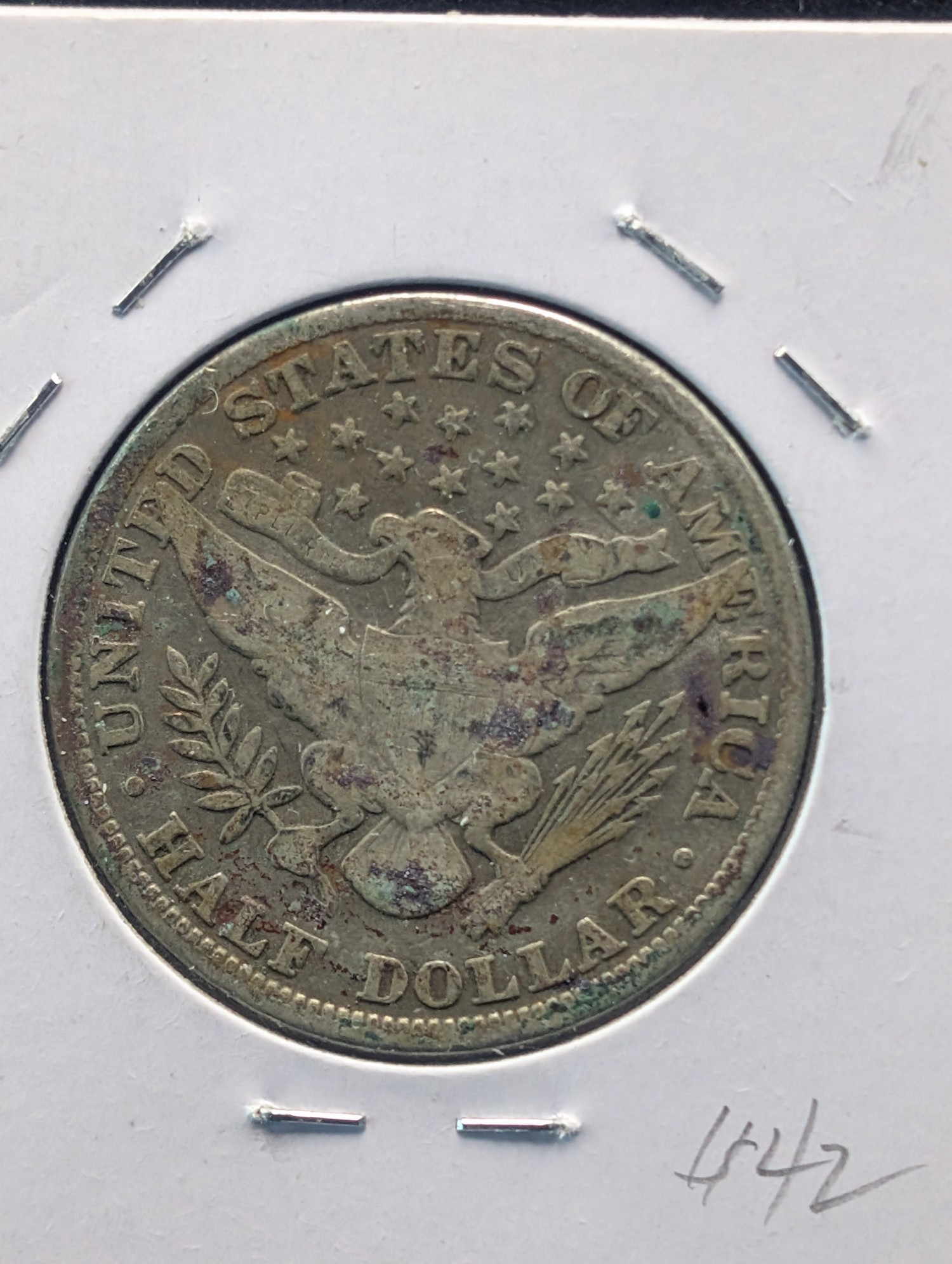 1911 Barber 90% Silver Half Dollar