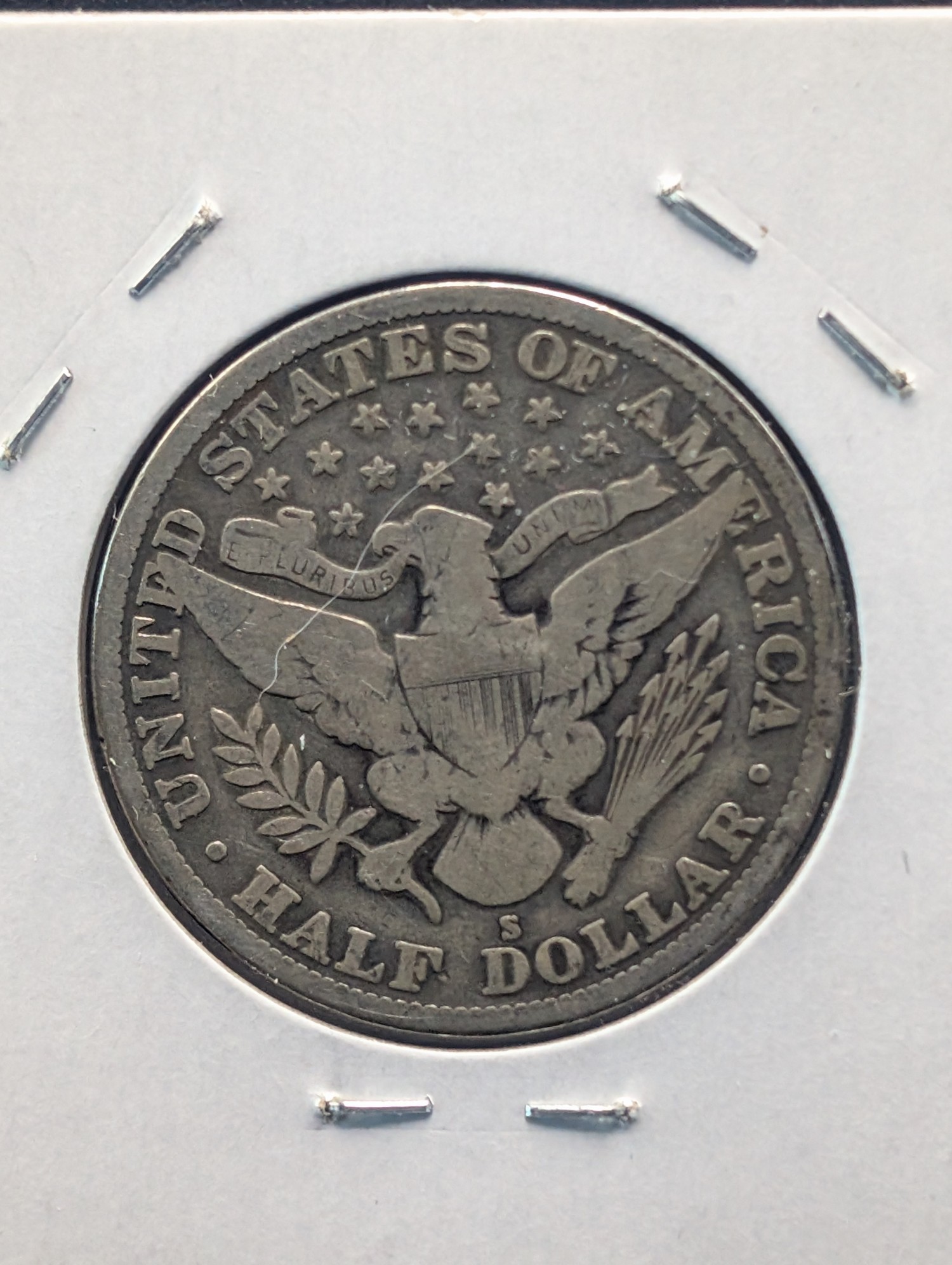 1914-S Barber 90% Silver Half Dollar