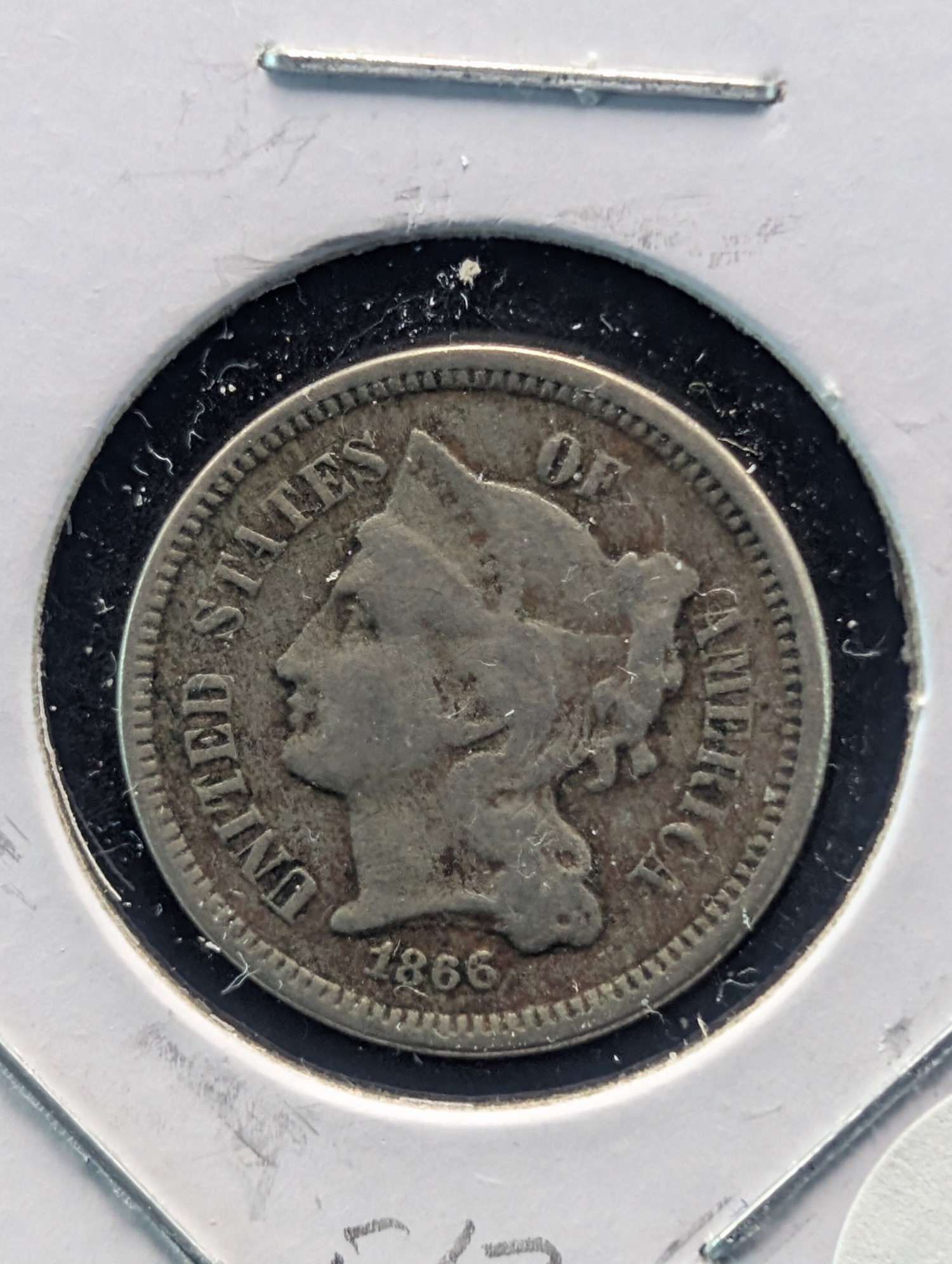 1866 Three Cent Nickel