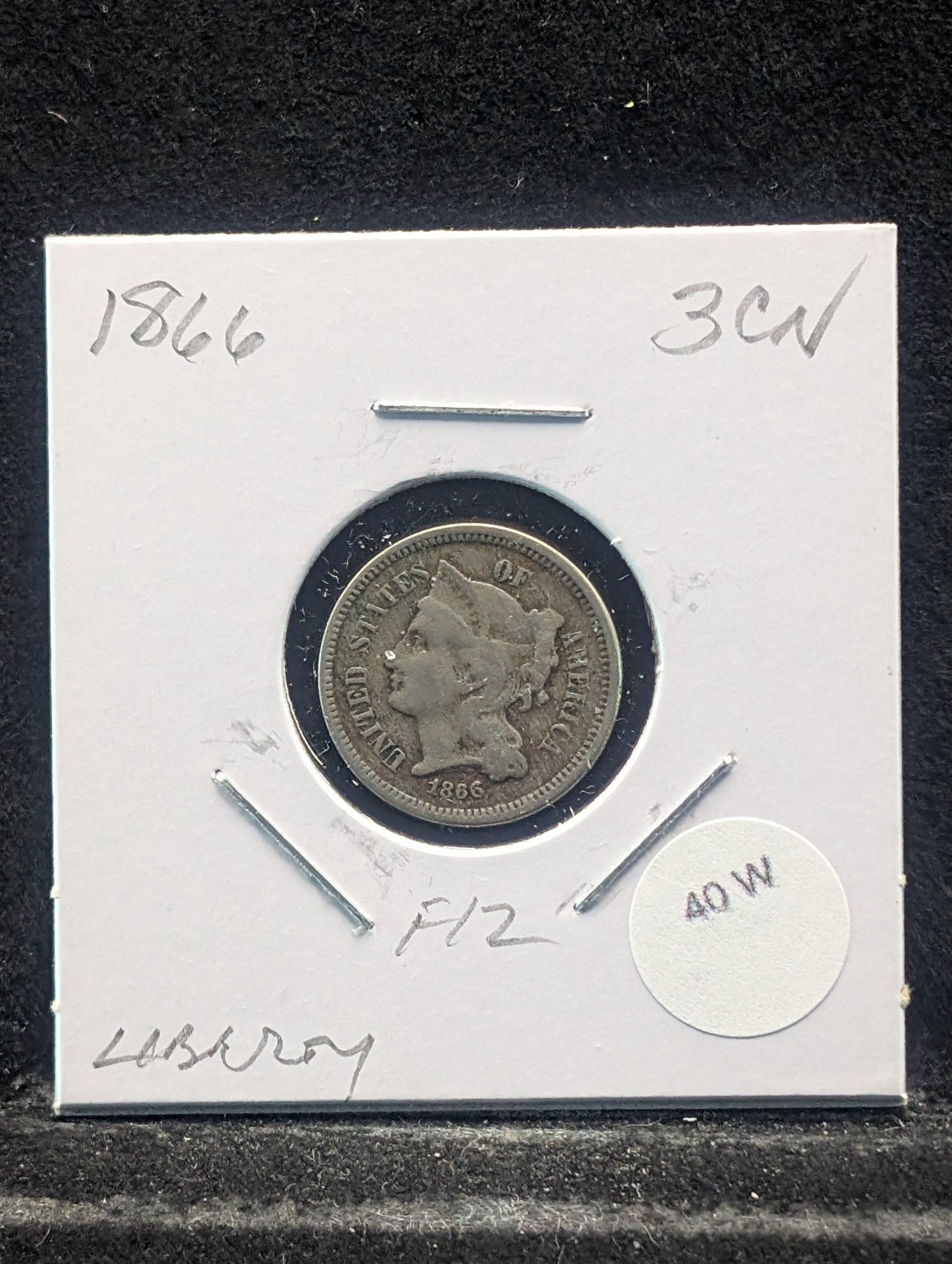 1866 Three Cent Nickel