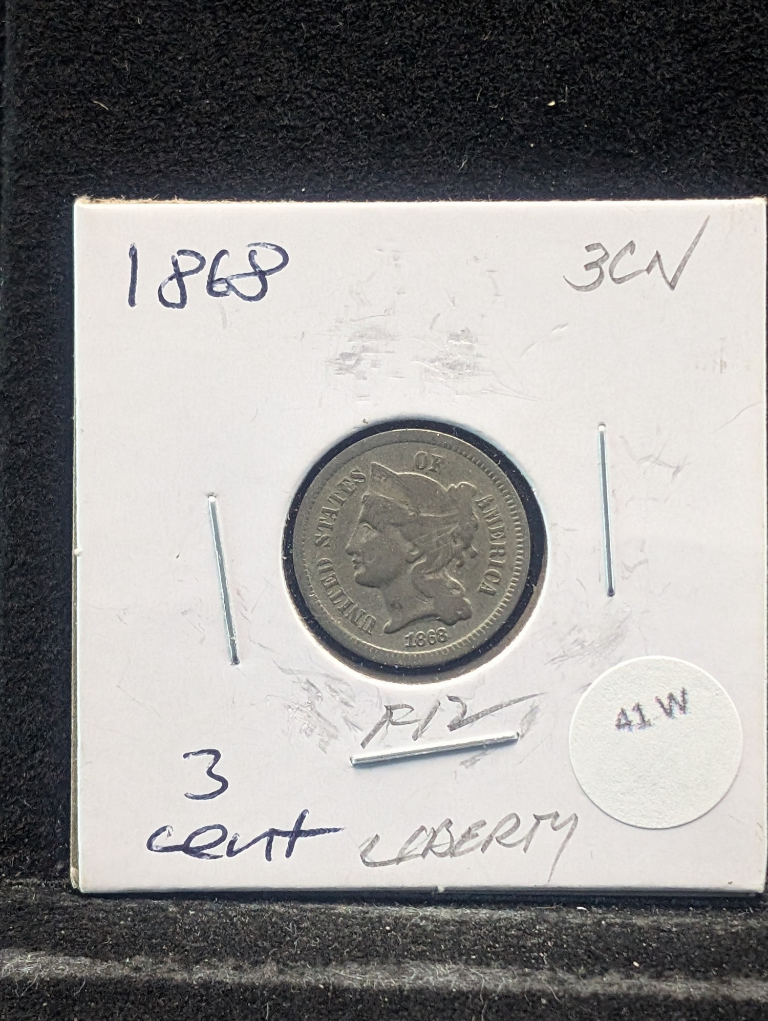 1868 Three Cent Nickel