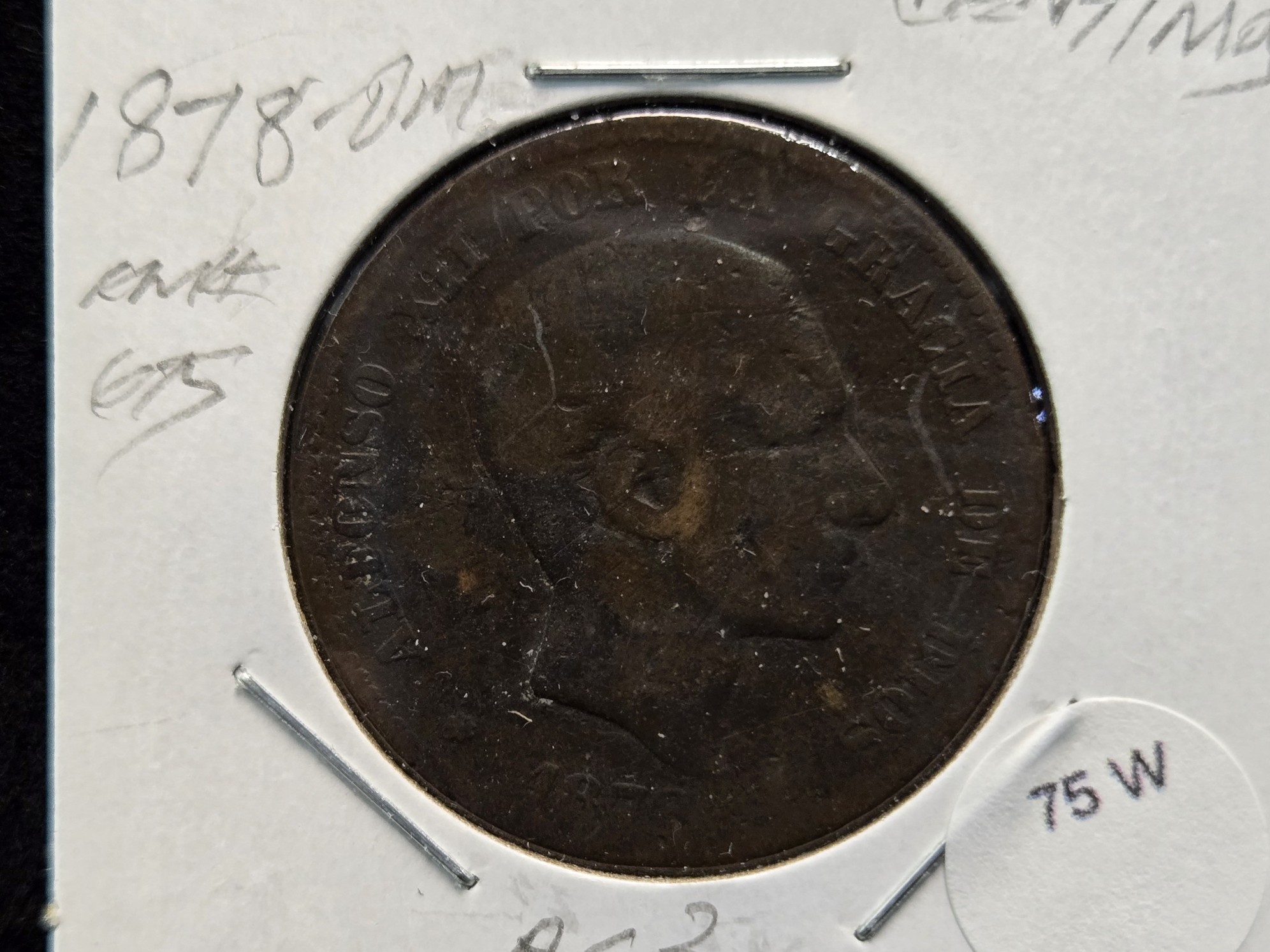 1878 Spain 10 Centimos