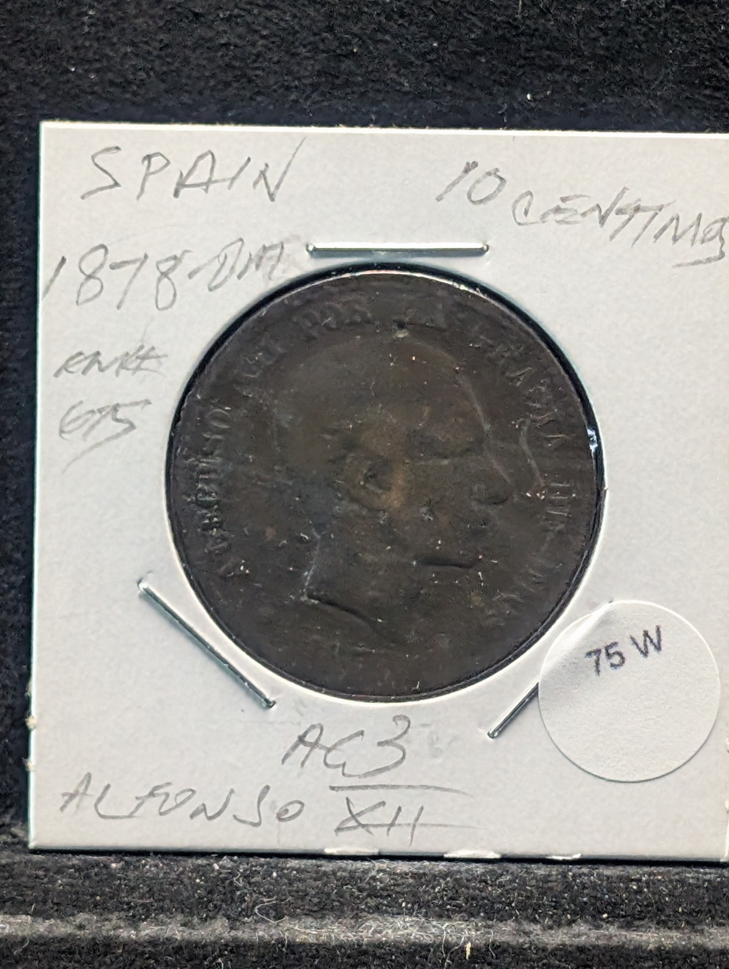 1878 Spain 10 Centimos