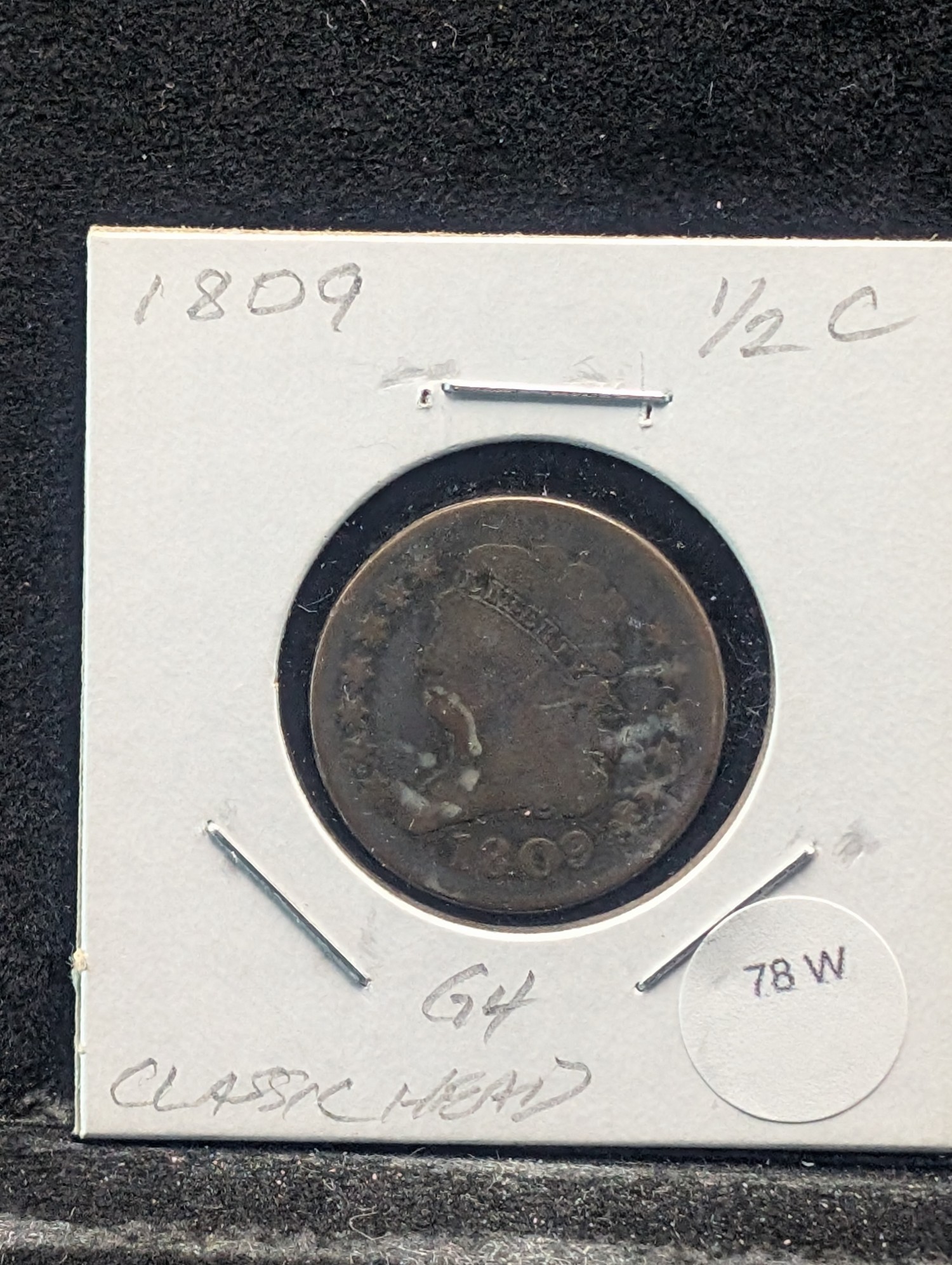 1809 Classic Head Half Cent