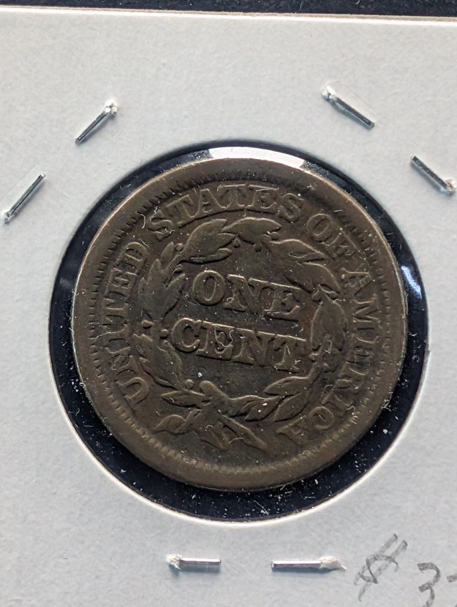 1847 Braided Hair Large Cent