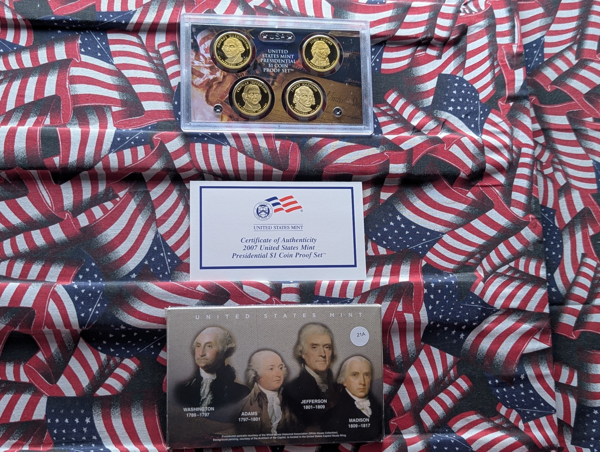2007-S U.S. Mint Presidential Dollar Proof Set in OGP w/ COA