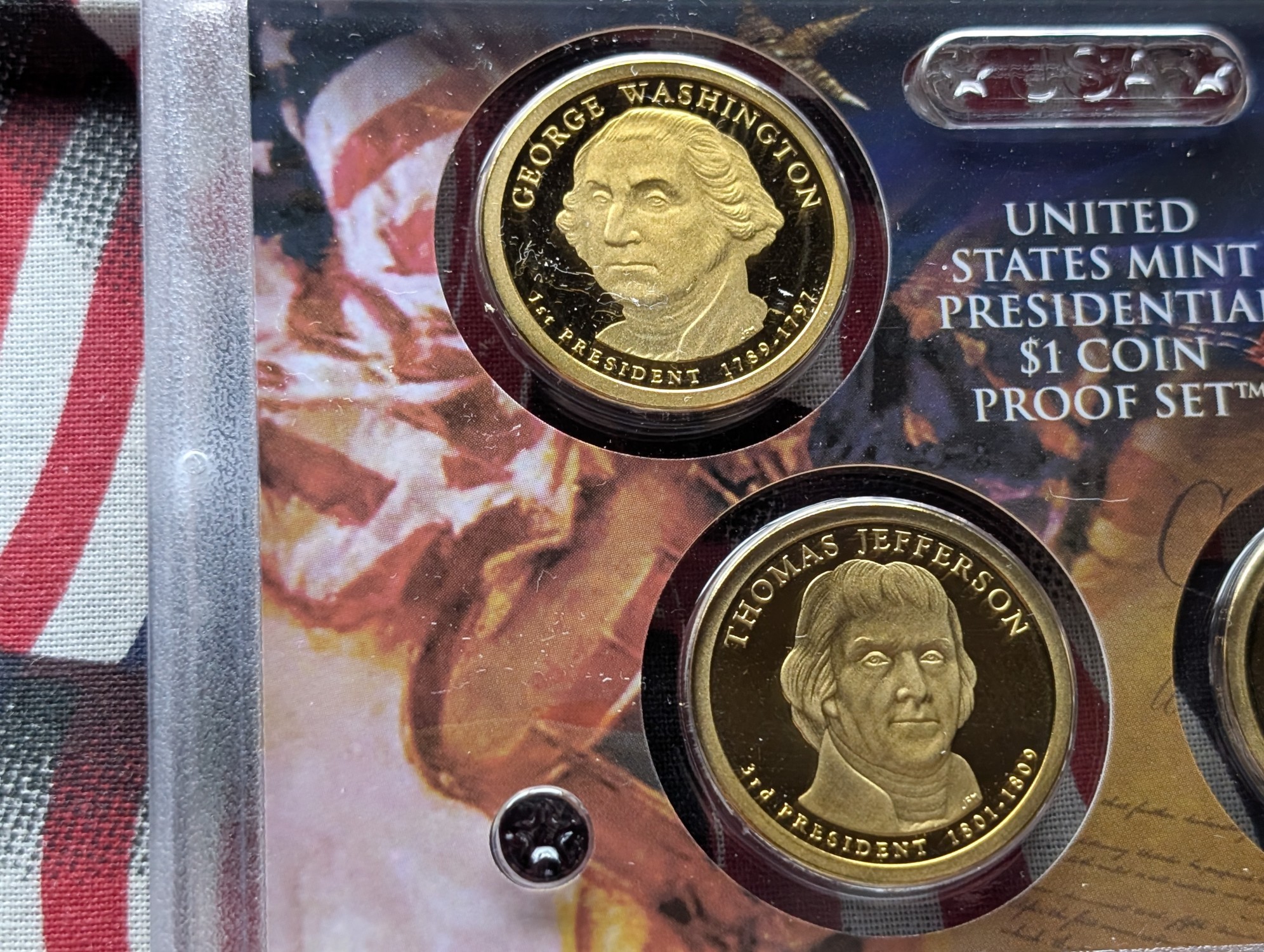 2007-S U.S. Mint Presidential Dollar Proof Set in OGP w/ COA