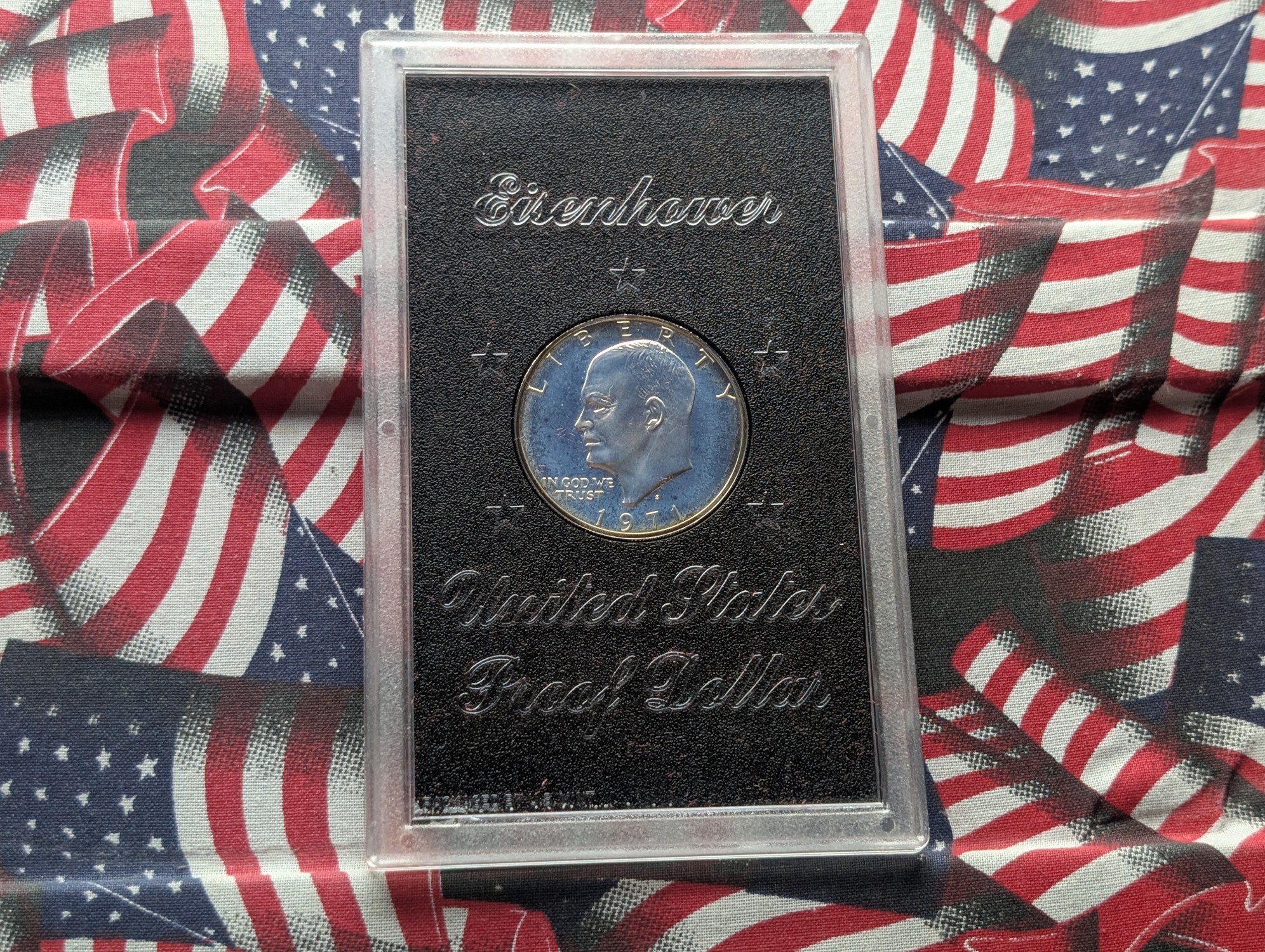 1971-S U.S. Proof Eisenhower Dollar in OGP