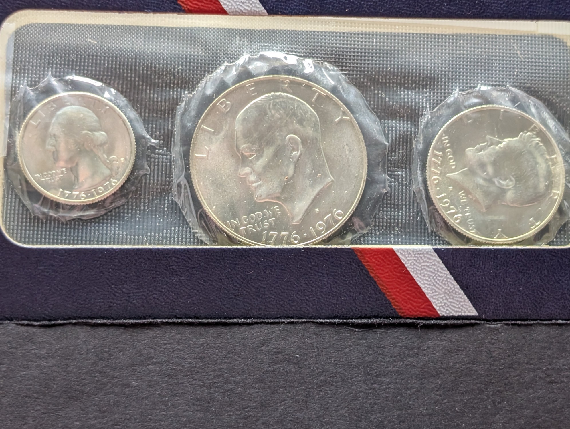 1976-S U.S. Bicentennial Silver Unc. Set in OGP - Includes (3) 40% Silver Coins
