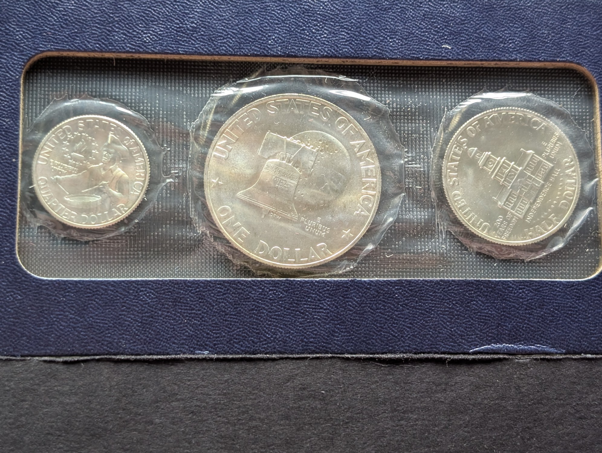 1976-S U.S. Bicentennial Silver Unc. Set in OGP - Includes (3) 40% Silver Coins