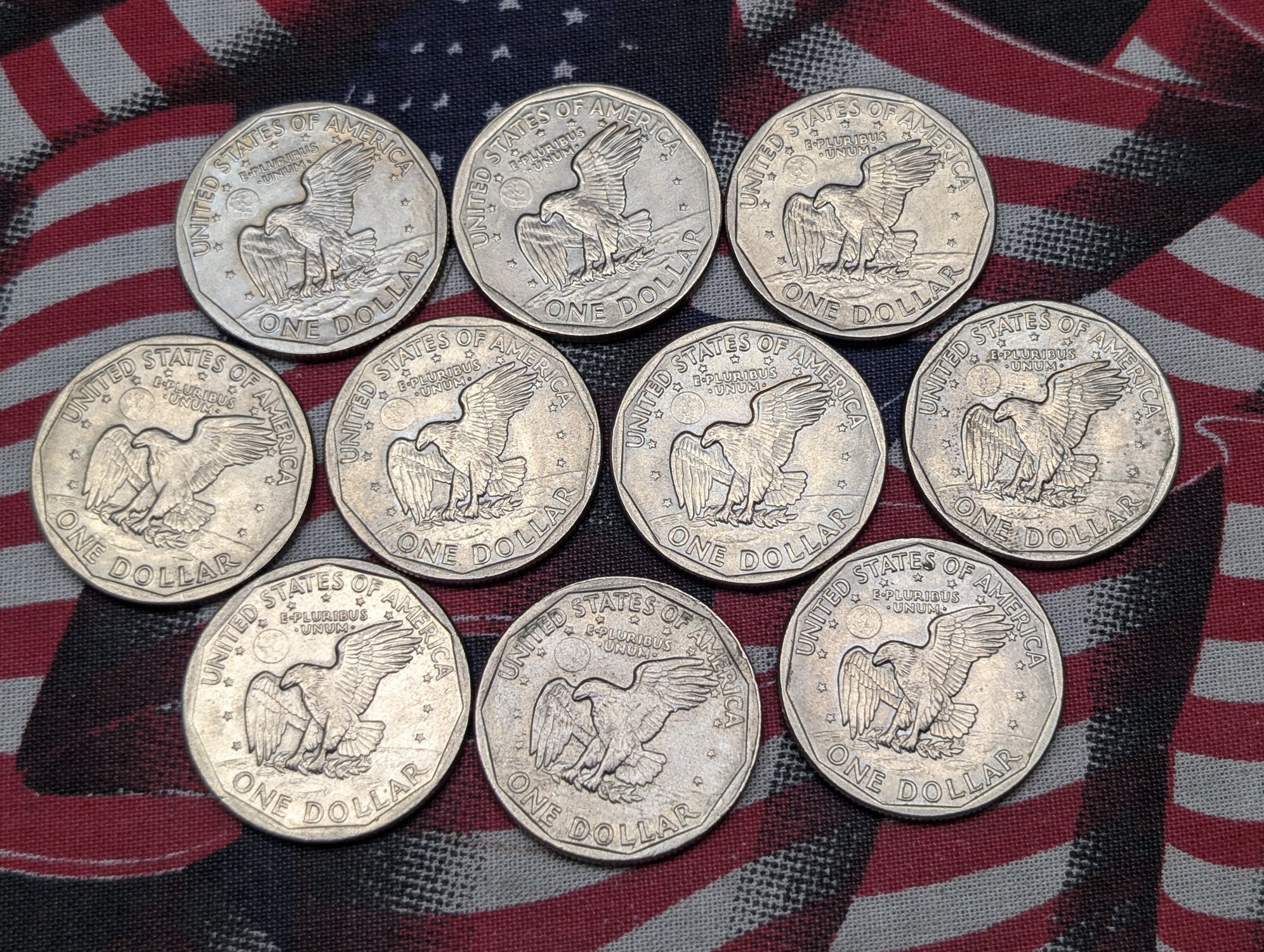 (10) 1979-P Susan B. Anthony Dollars