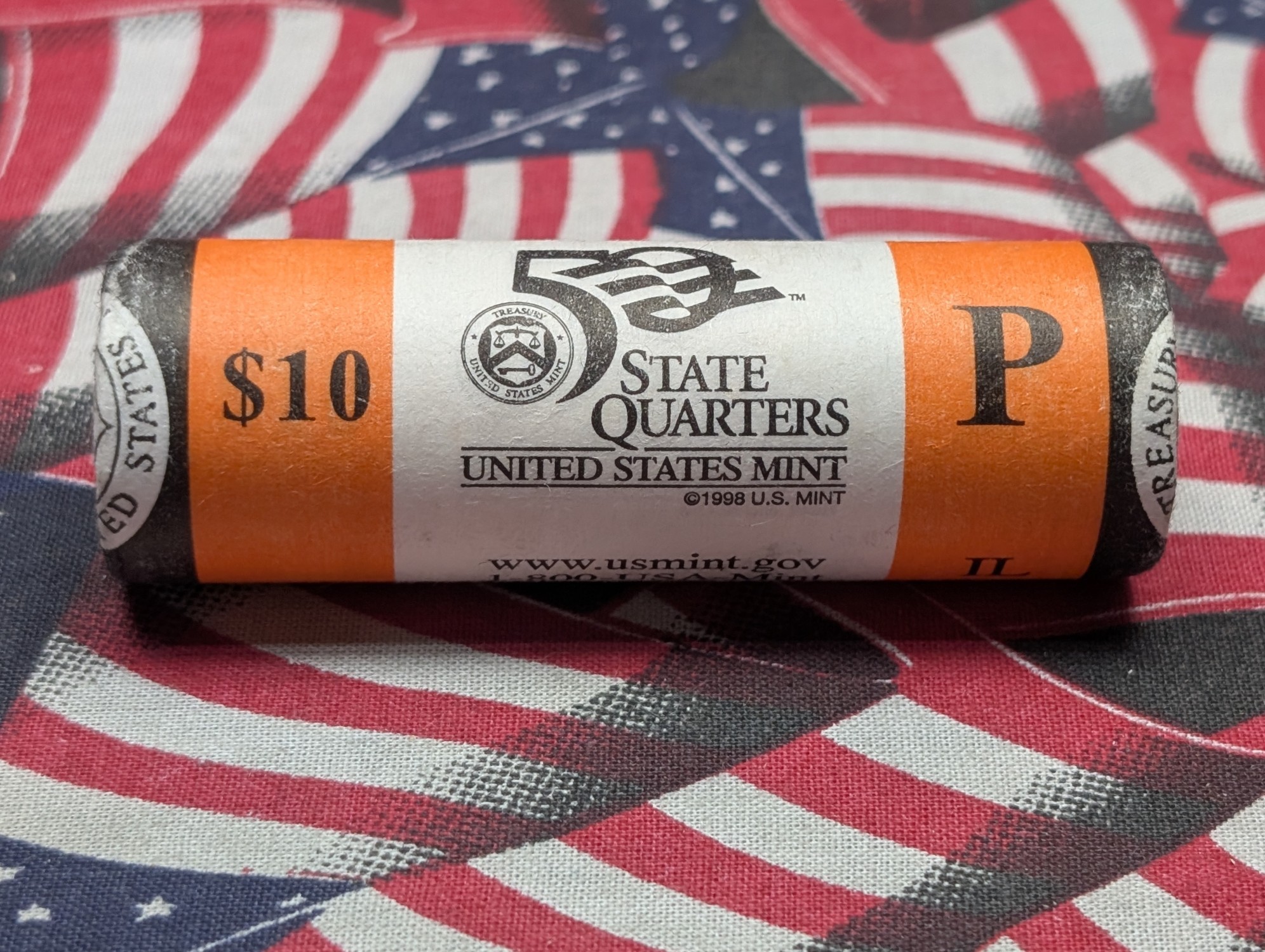 Unopened 2003-P Unc. Illinois State Quarters, Business Strike Roll