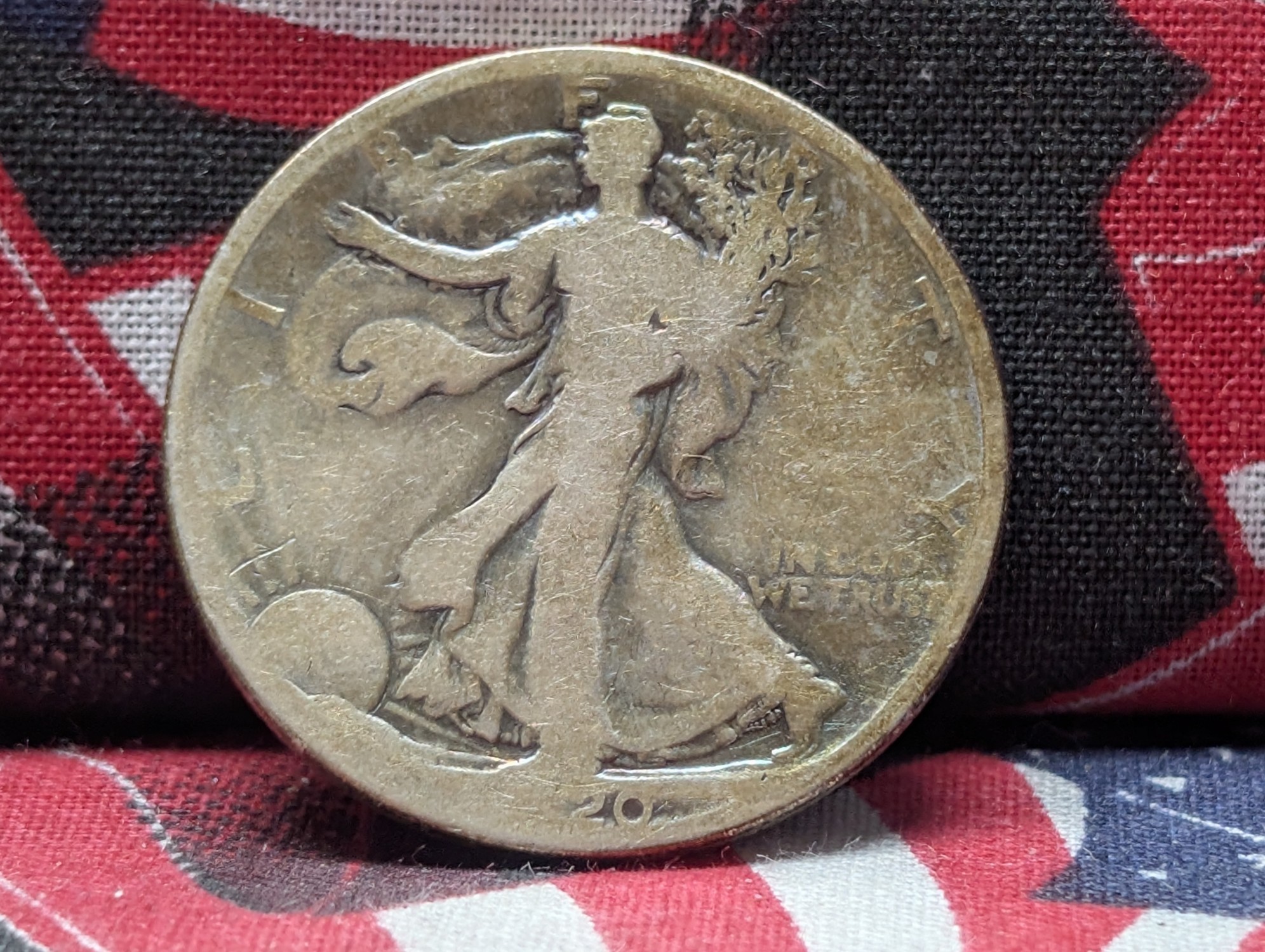 1920 Walking Liberty 90% Silver Half Dollar