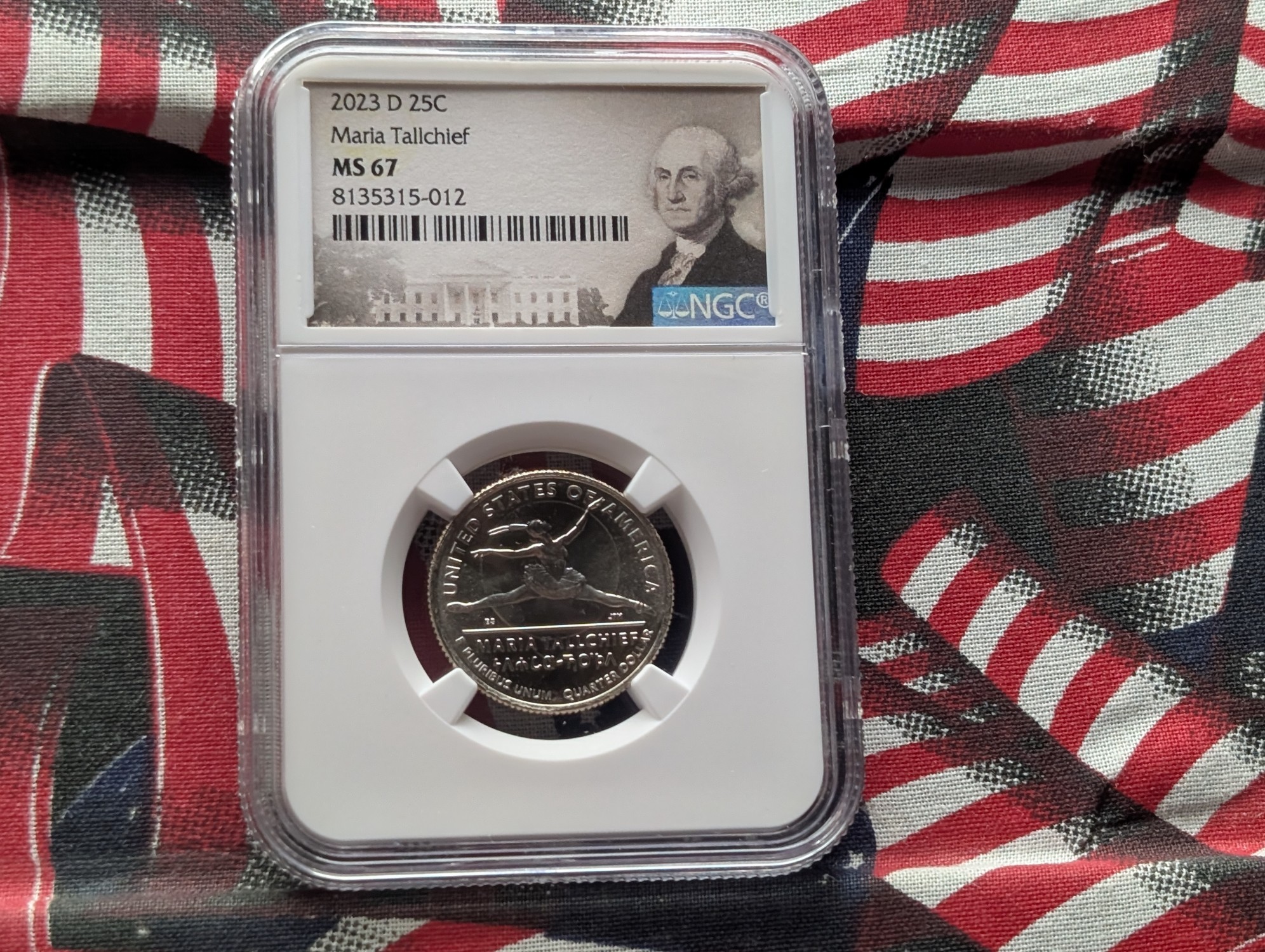 2023-D Maria Tallchief Quarter NGC MS67