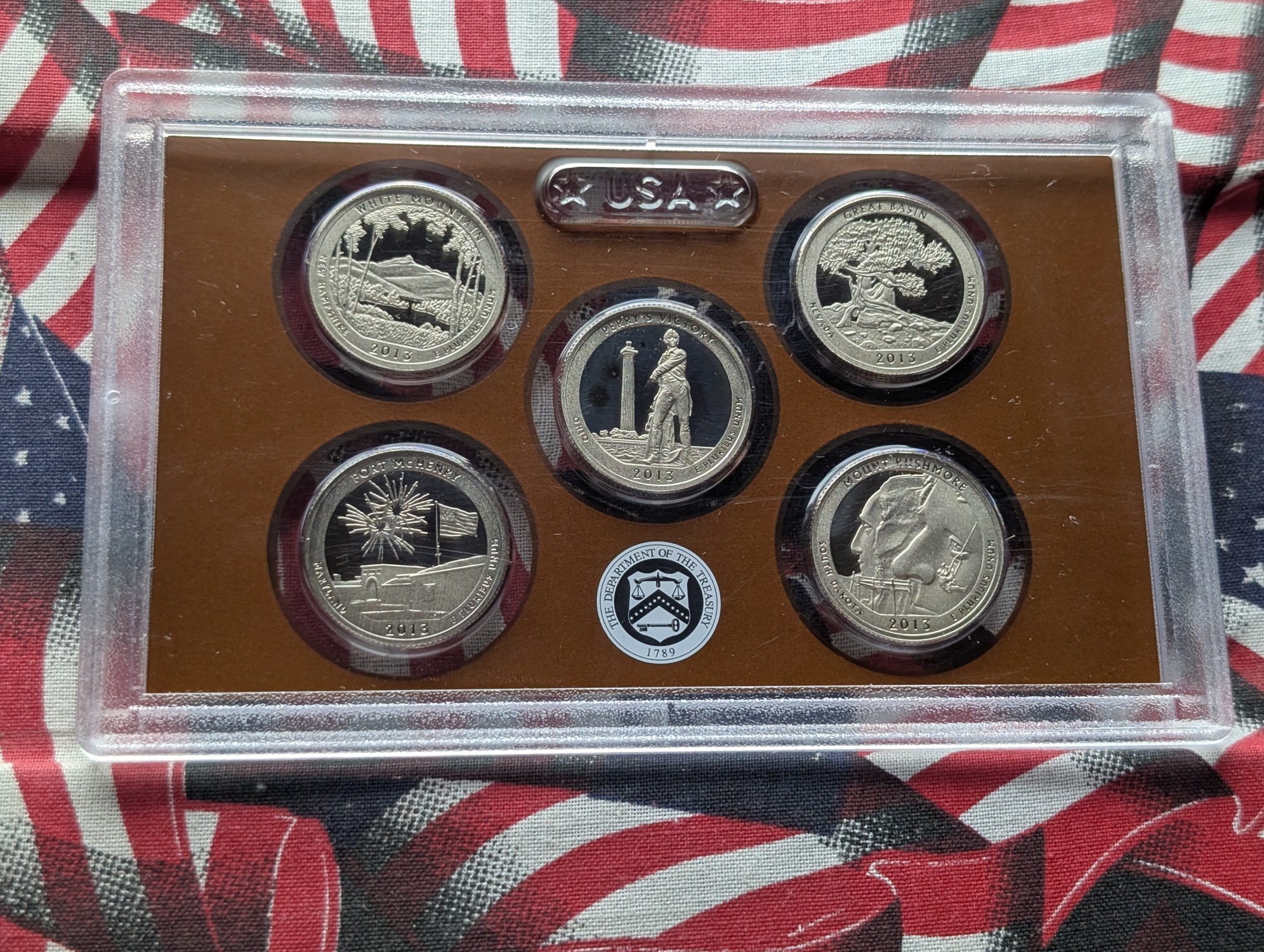 2013-S U.S. Mint Proof America The Beautiful Quarters, No Box or COA