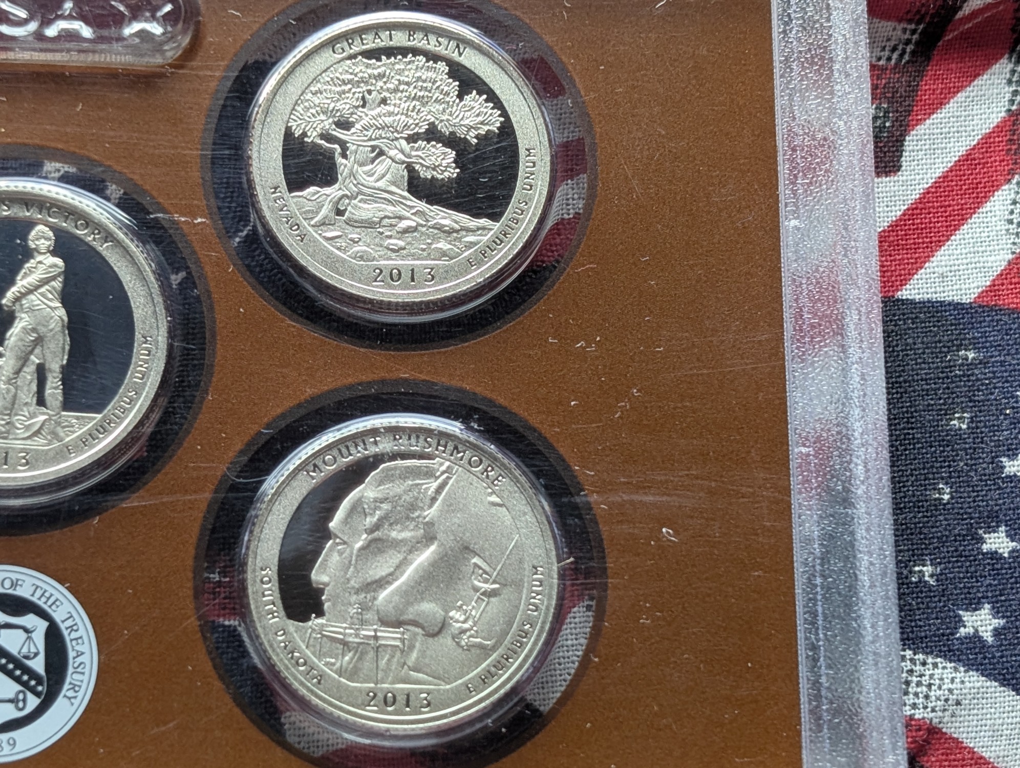 2013-S U.S. Mint Proof America The Beautiful Quarters, No Box or COA