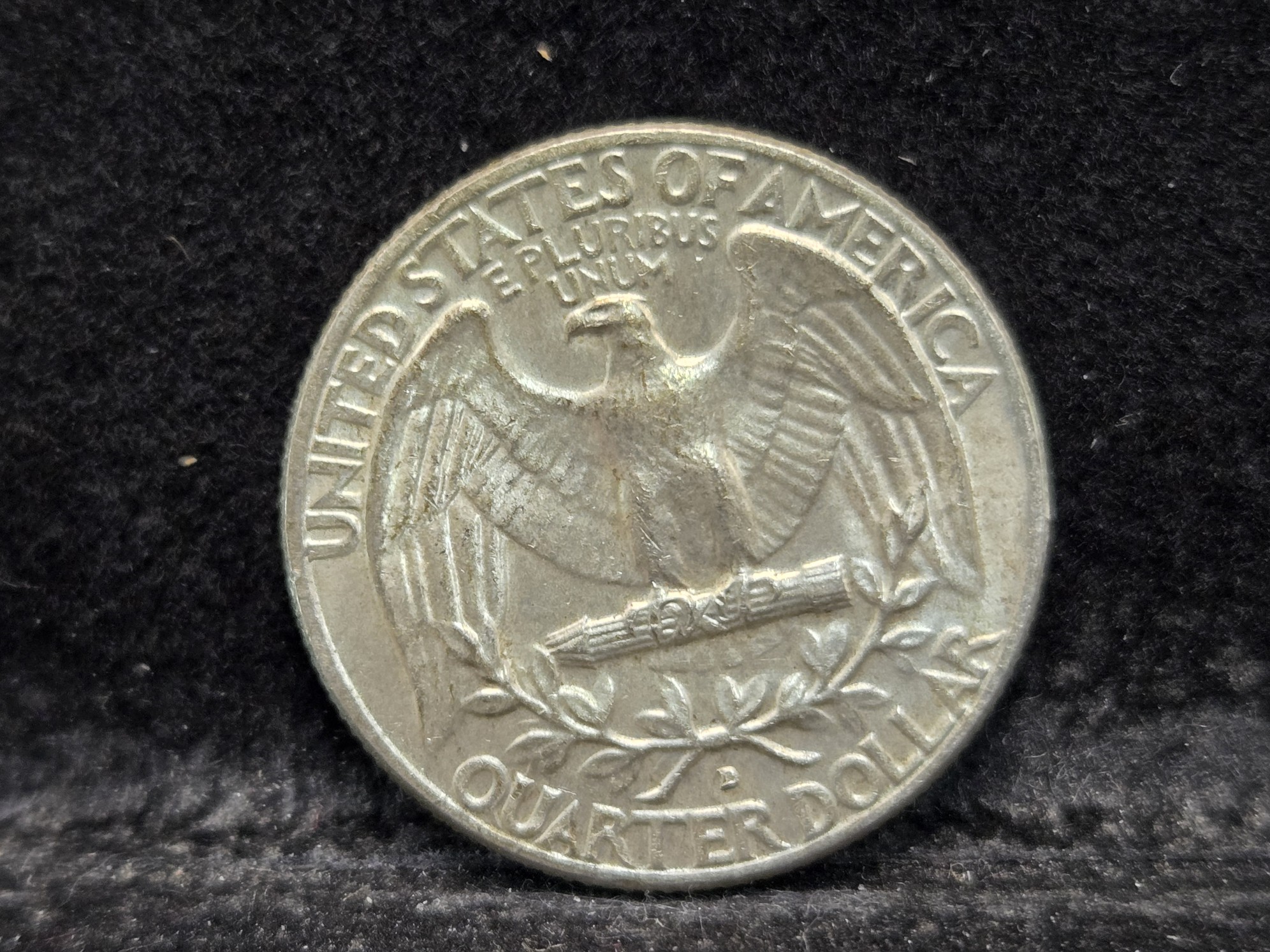 1964-D Washington Quarter, (BU) 90% Silver, 62 Years old