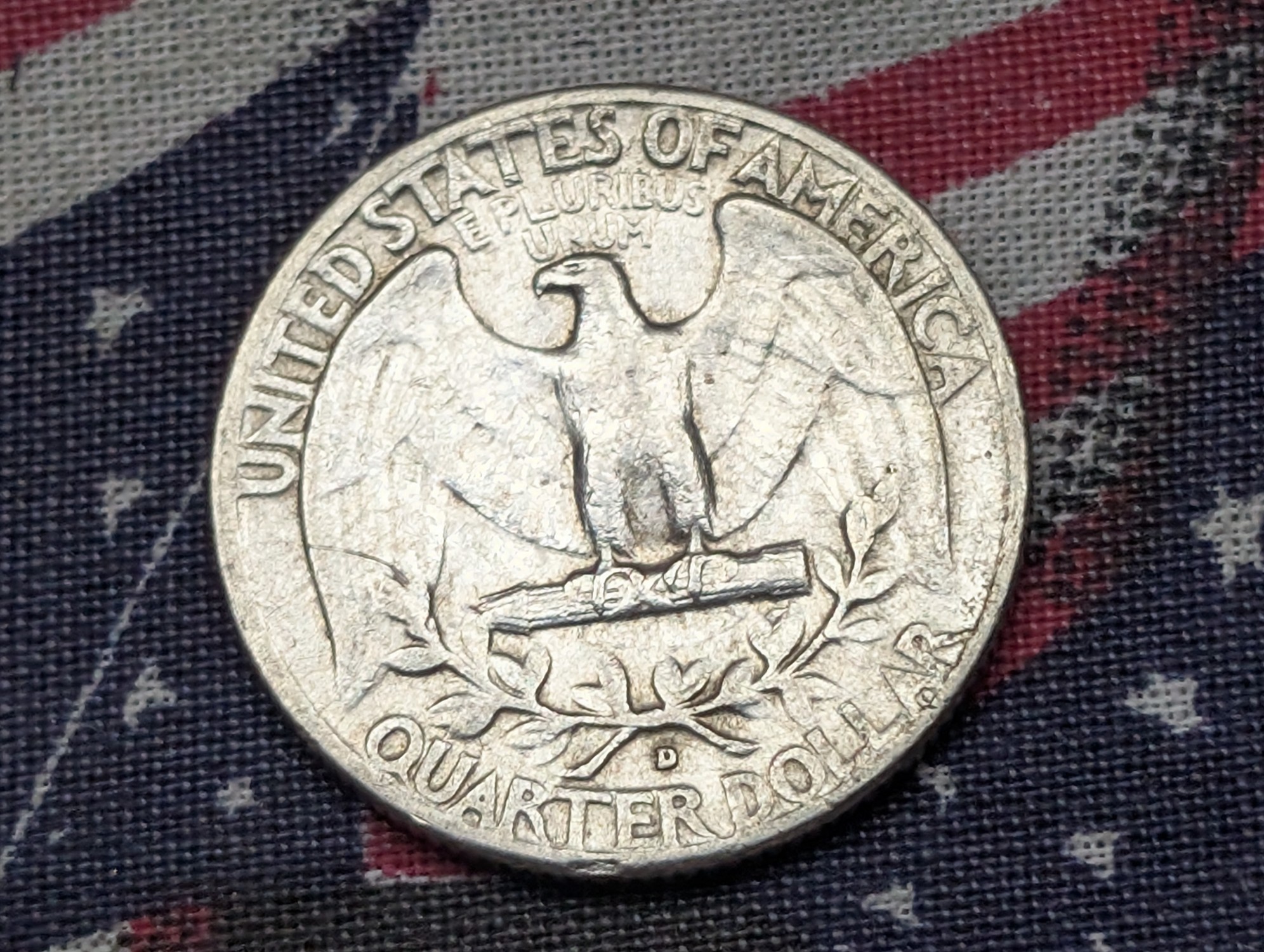 1962-D Washington Quarter, 90% Silver, 64 Years old