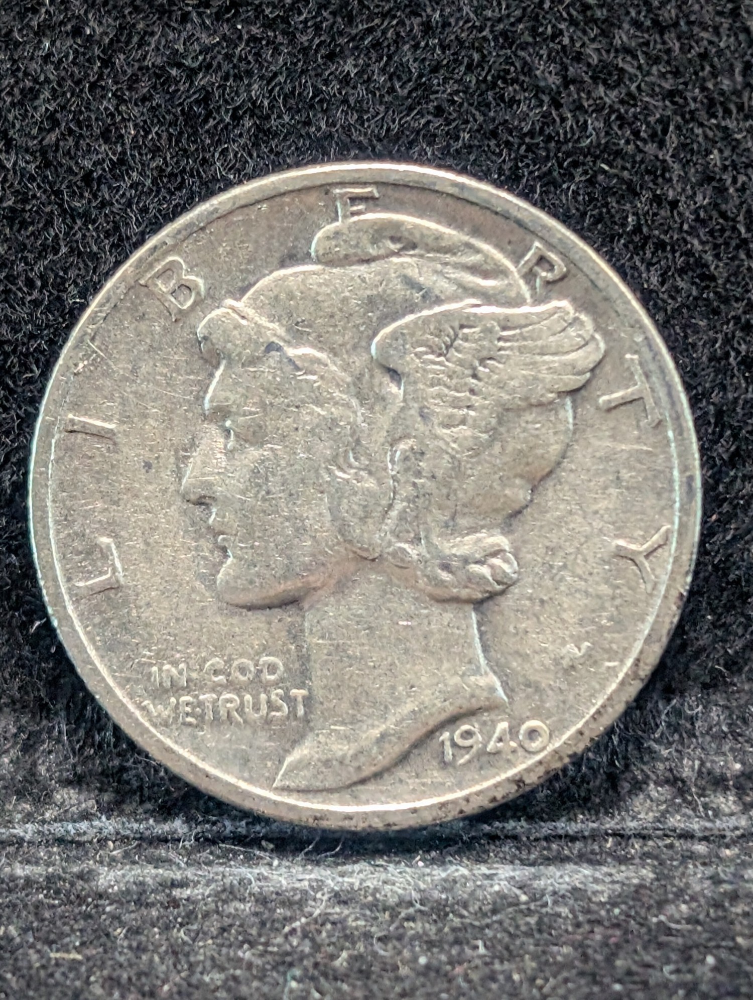 1940 P, D, & S Mercury 90% Silver Dimes - Complete Year Set!