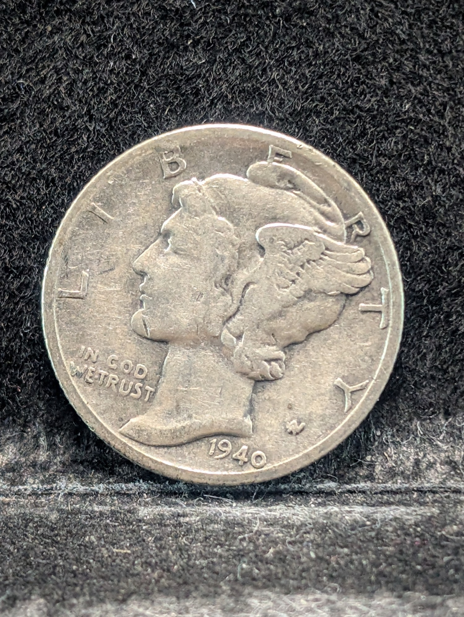 1940 P, D, & S Mercury 90% Silver Dimes - Complete Year Set!