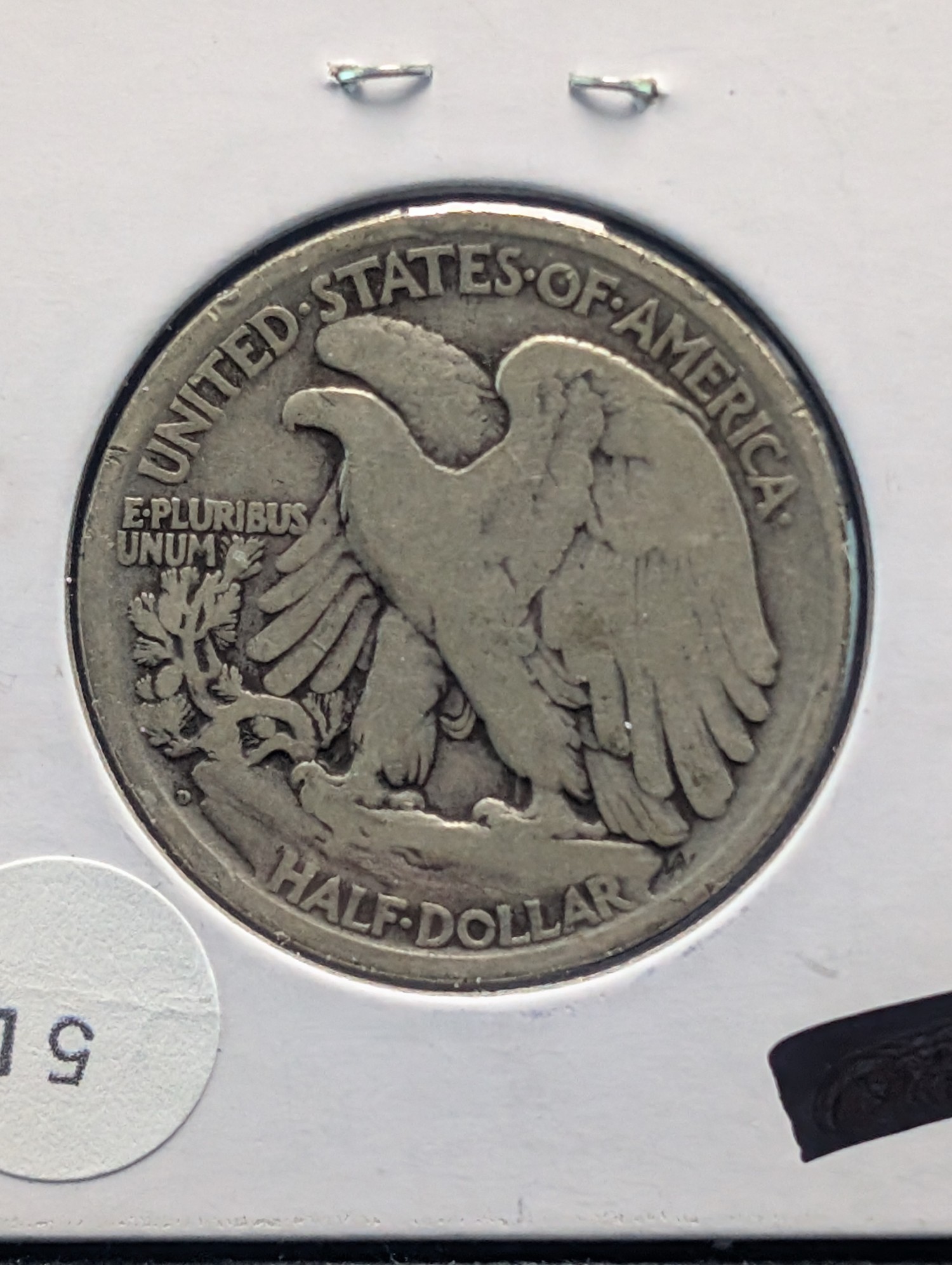 1917-D Walking Liberty 90% Silver Half Dollar - Better Teen Date!