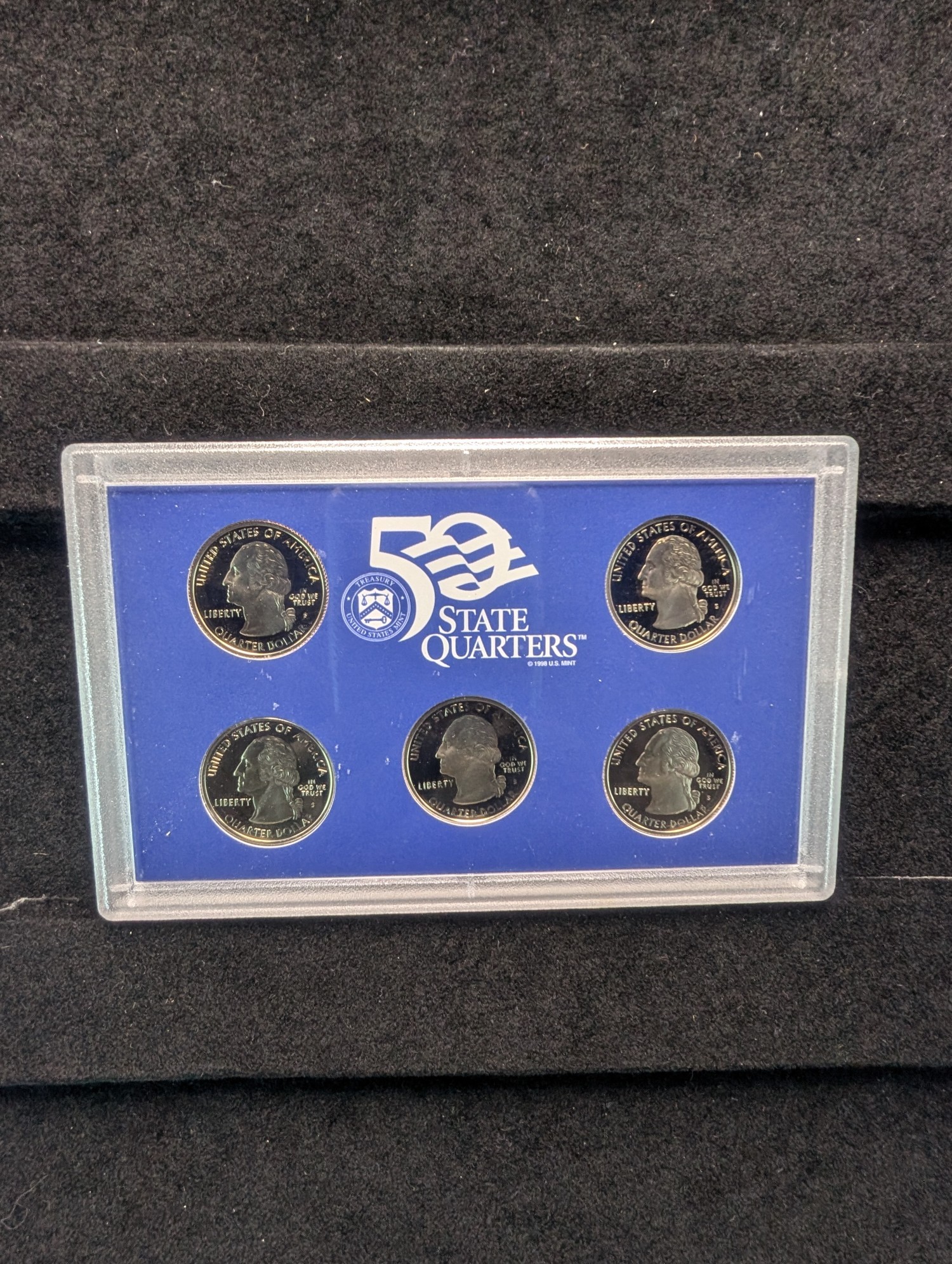 1999-S & 2001-S U.S. Mint State Quarter Proof Sets In OGP w/ COA - Includes First Year of State Quarters!
