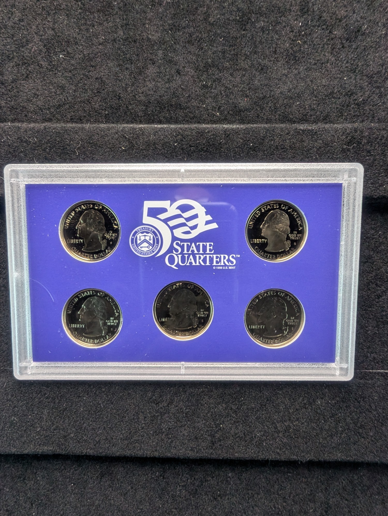 1999-S & 2001-S U.S. Mint State Quarter Proof Sets In OGP w/ COA - Includes First Year of State Quarters!