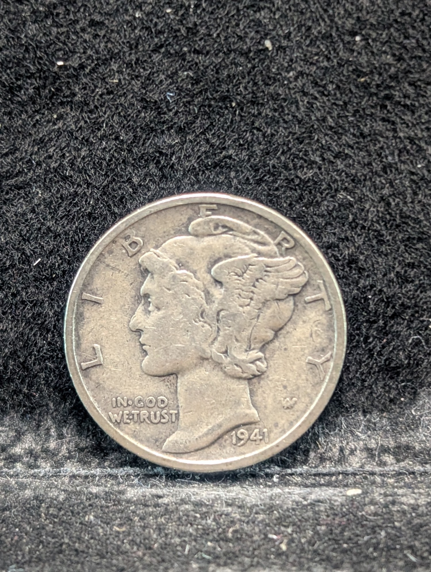 1941 P, D, & S Mercury 90% Silver Dimes - Complete Year Set!