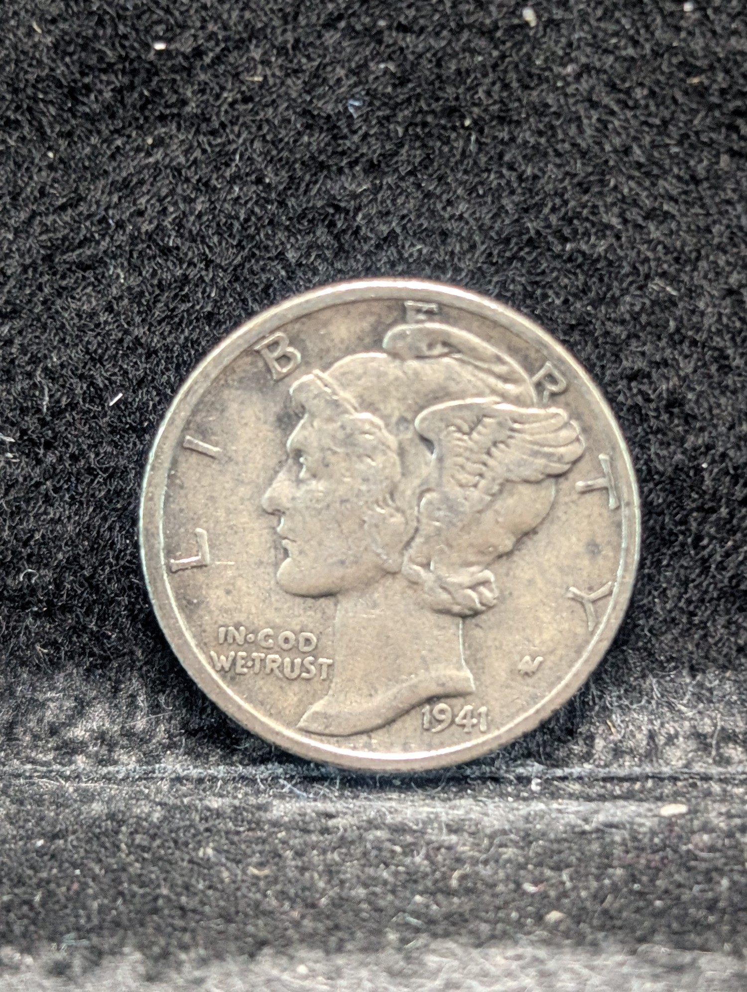 1941 P, D, & S Mercury 90% Silver Dimes - Complete Year Set!
